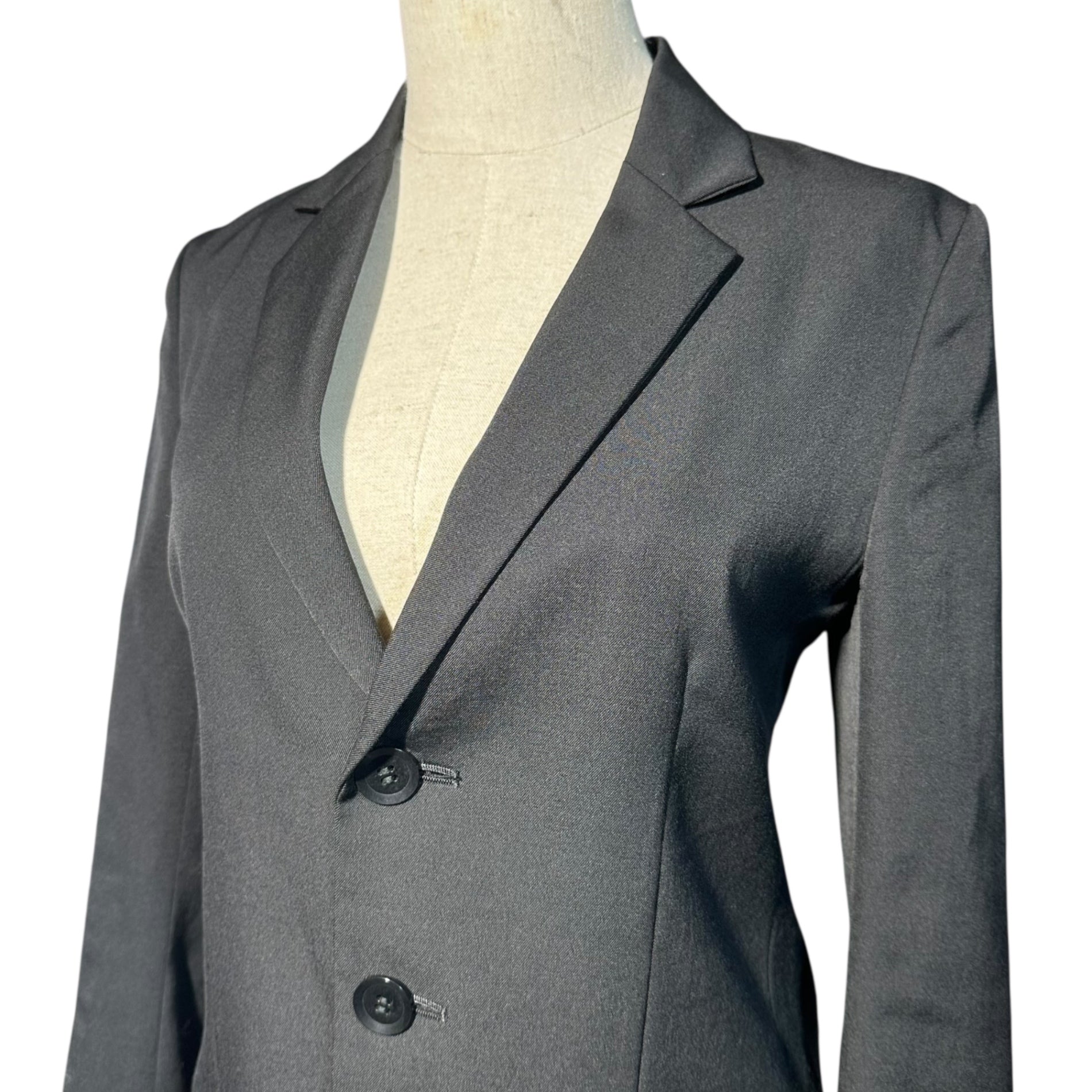 Y's(ワイズ) 3B Asymmetrical front tailored jacket 3ボタン フロント アシンメトリー デザイン テーラード ジャケット YF-J09-100 1(S) ブラック