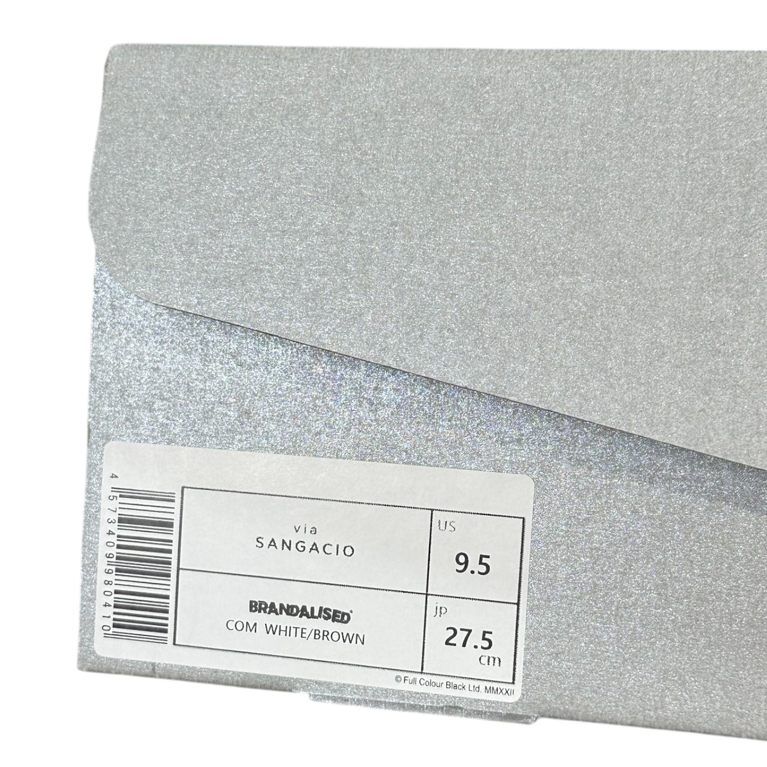 Sangacio(サンガッチョ) × Banksy にゅ～ず 『BONSAI』 BRANDALISED ローカット スニーカー 27.5cm ホワイト×ブラウン コラボ