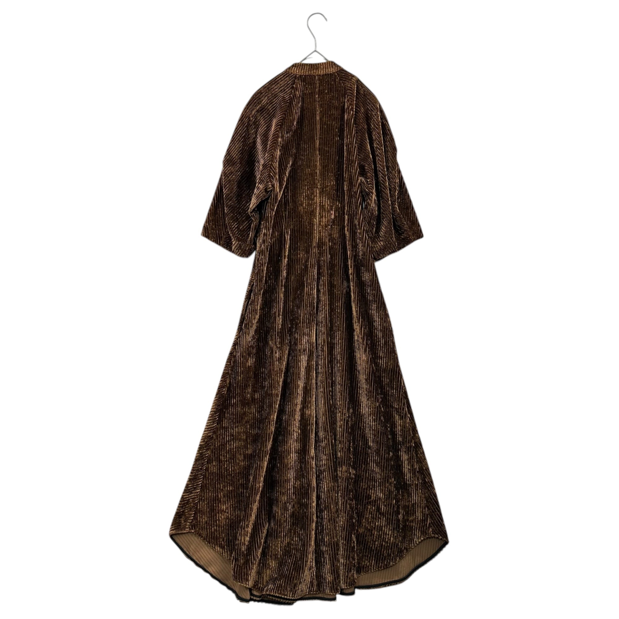 COLVILLE(コルヴィル) HOURGLASS DRESS コーデュロイ ドレス ワンピース FREE ブラウン 太畝 元MARNIデザイナー 国内定価196,900円(税込)