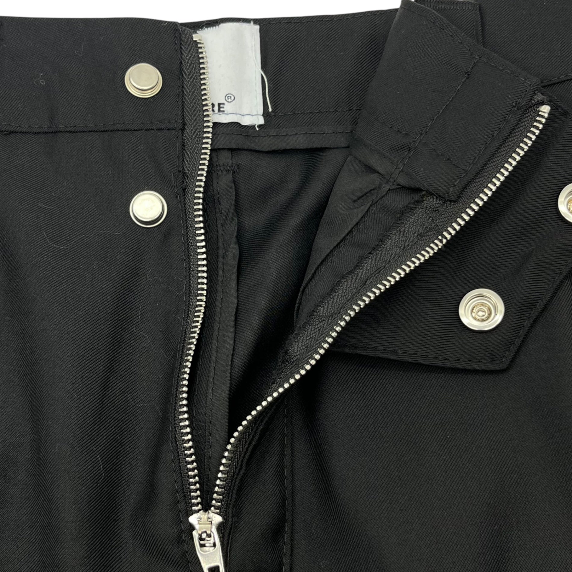 Argue Culture(アーギューカルチャー) Gimmick zip pants ギミック ジップ パンツ S ブラック