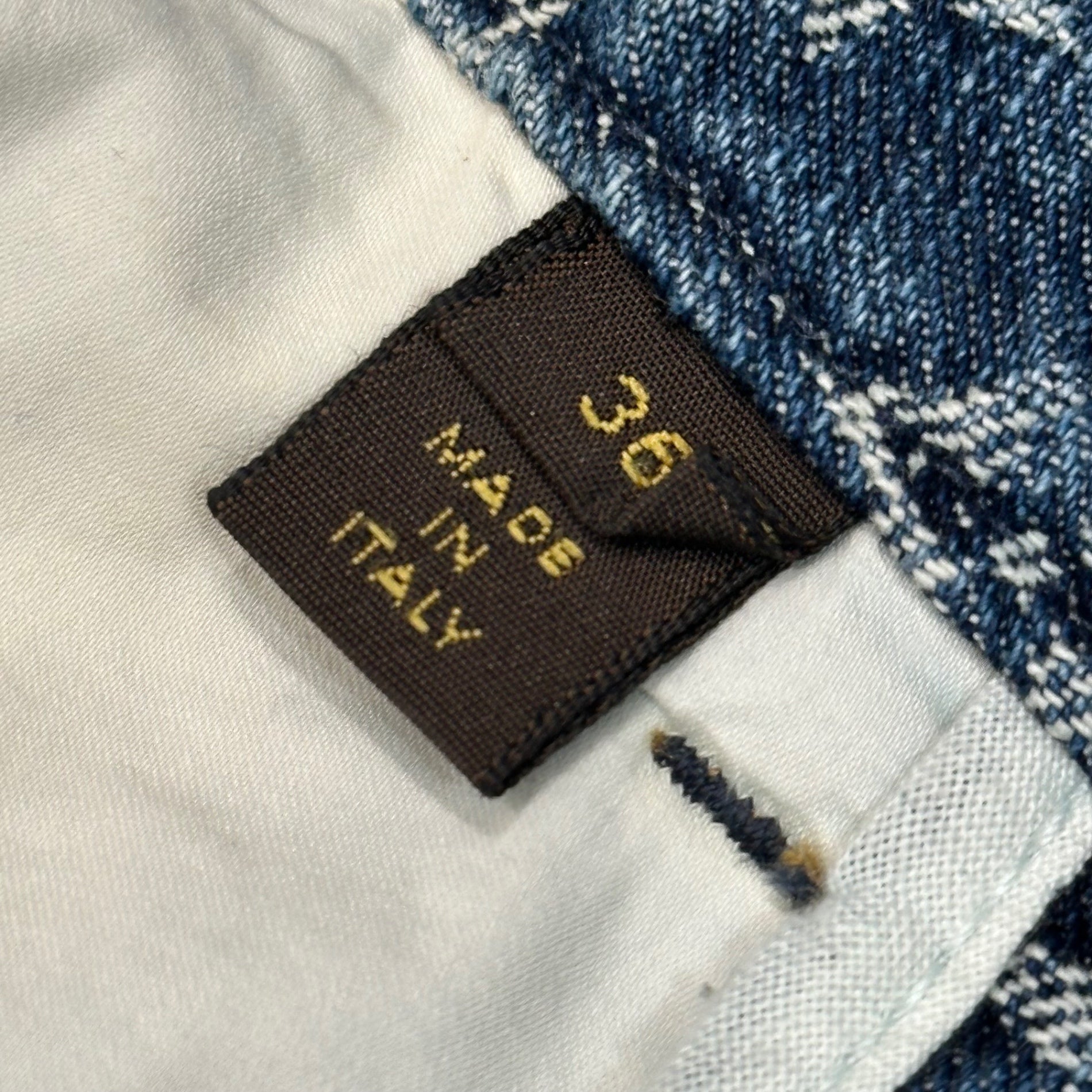 LOUIS VUITTON(ルイヴィトン) Monogram Denim Mermaid Skirt モノグラム デニム マーメード スカート RW072W WLSK02CF7 36 インディゴ ボタン