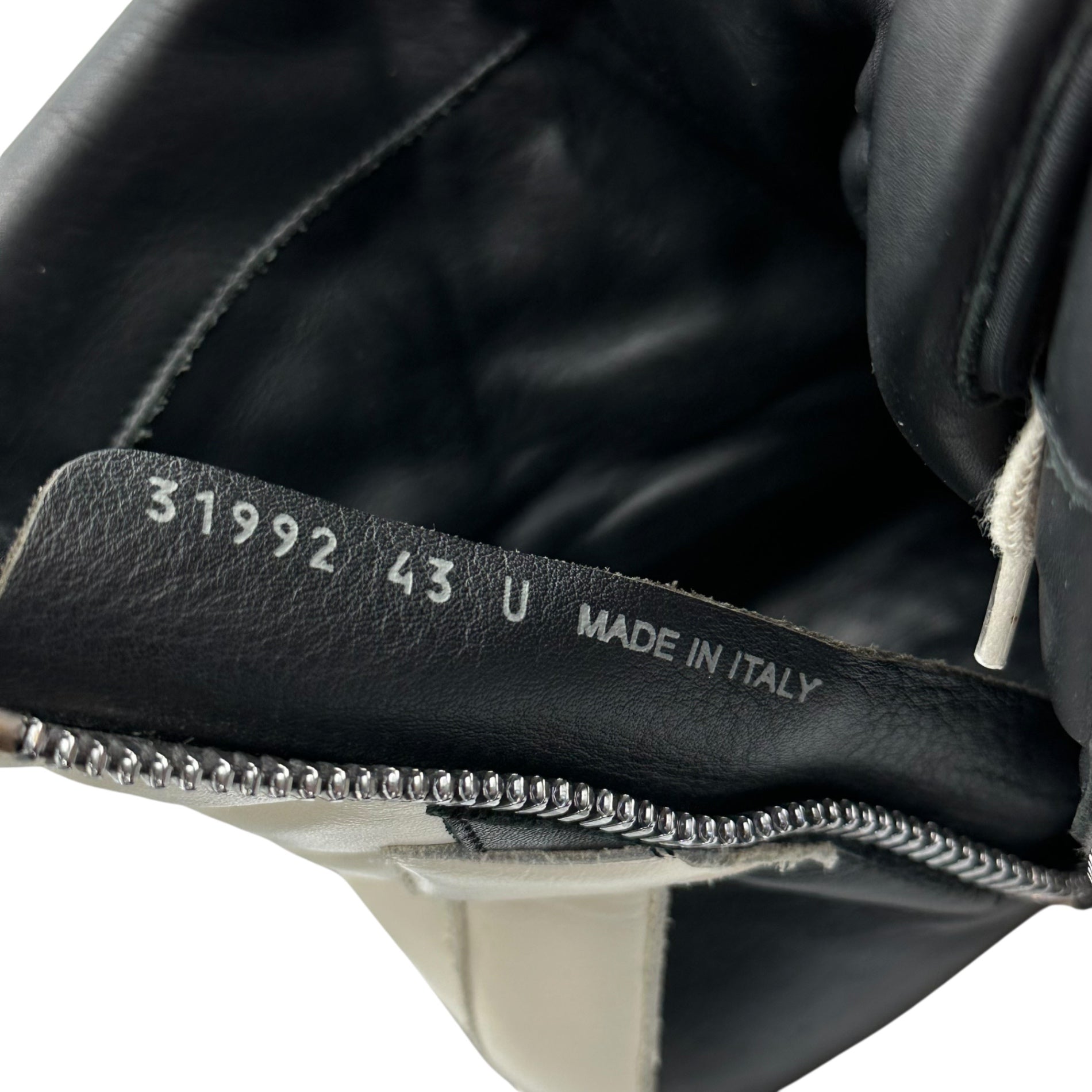 Rick Owens(リックオウエンス) 22SS GEOBASKET ジオバスケット RU01B1894 LRO 9111 43 ブラック×ホワイト ハイカット スニーカー