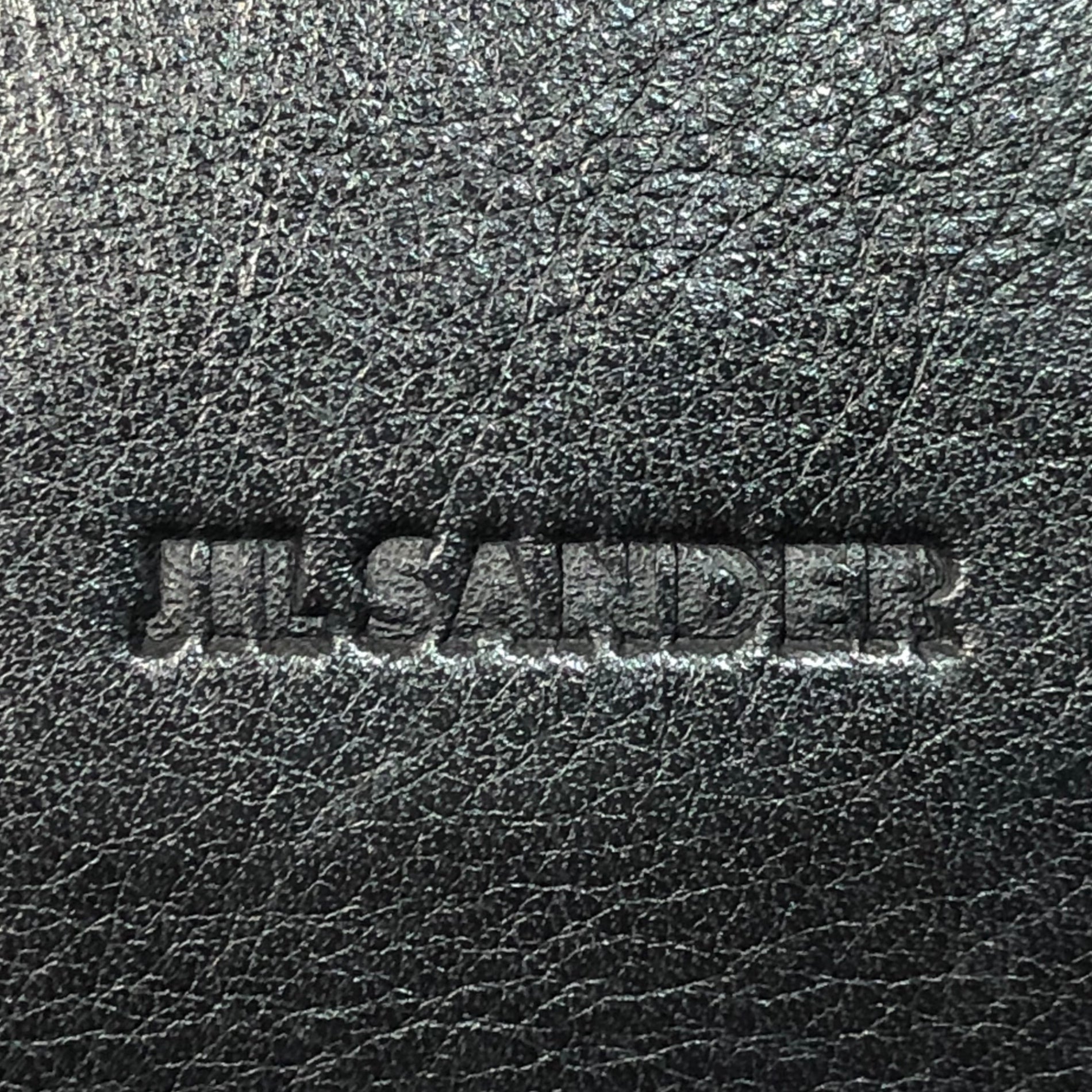 JIL SANDER(ジルサンダー) chain shoulder bag レザー チェーン ショルダー バッグ ブラック×シルバー