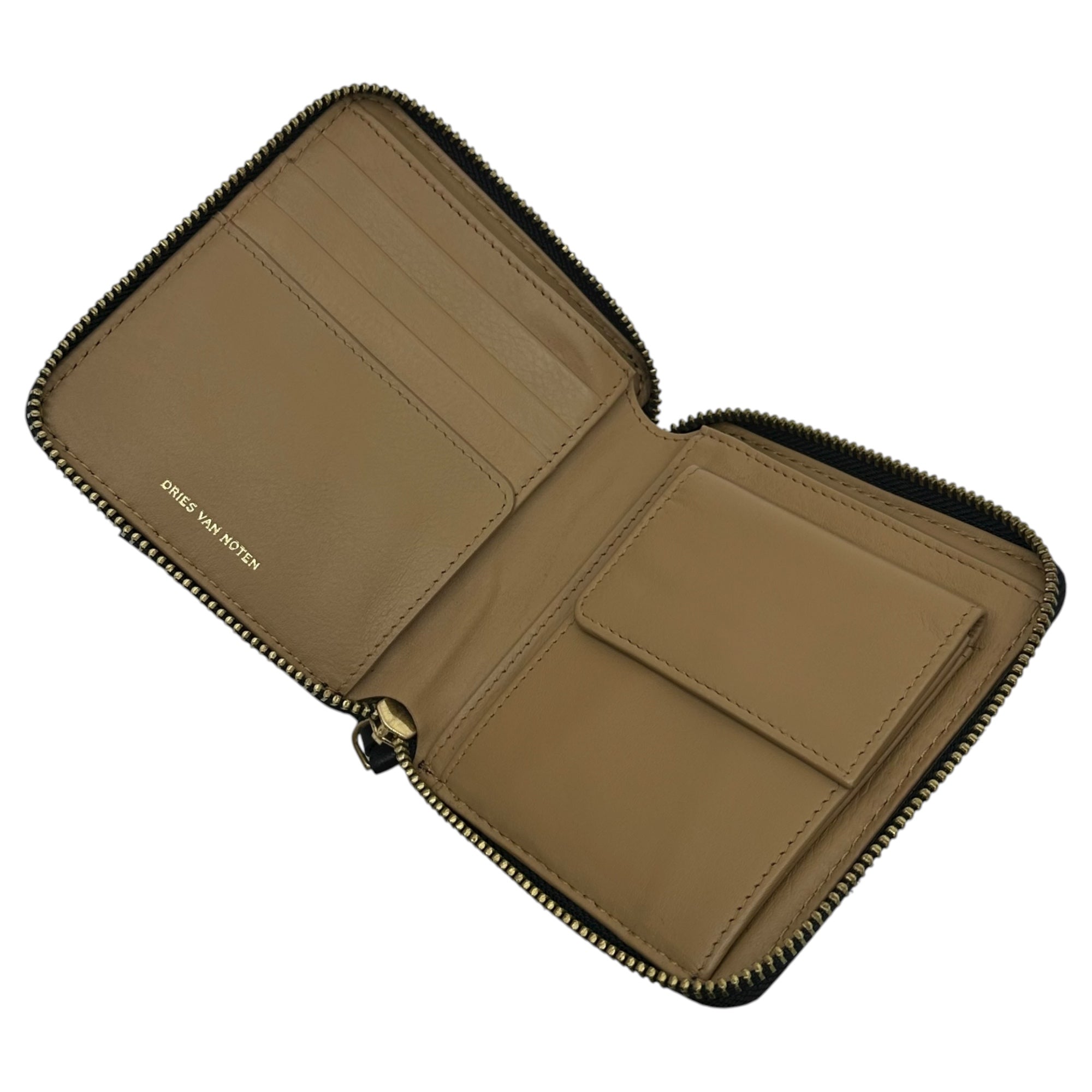 DRIES VAN NOTEN(ドリスヴァンノッテン) 24AW L.WALLET BLACK L字 ファスナー レザー ウォレット 財布 BW242-SLG953 Q190W ブラック