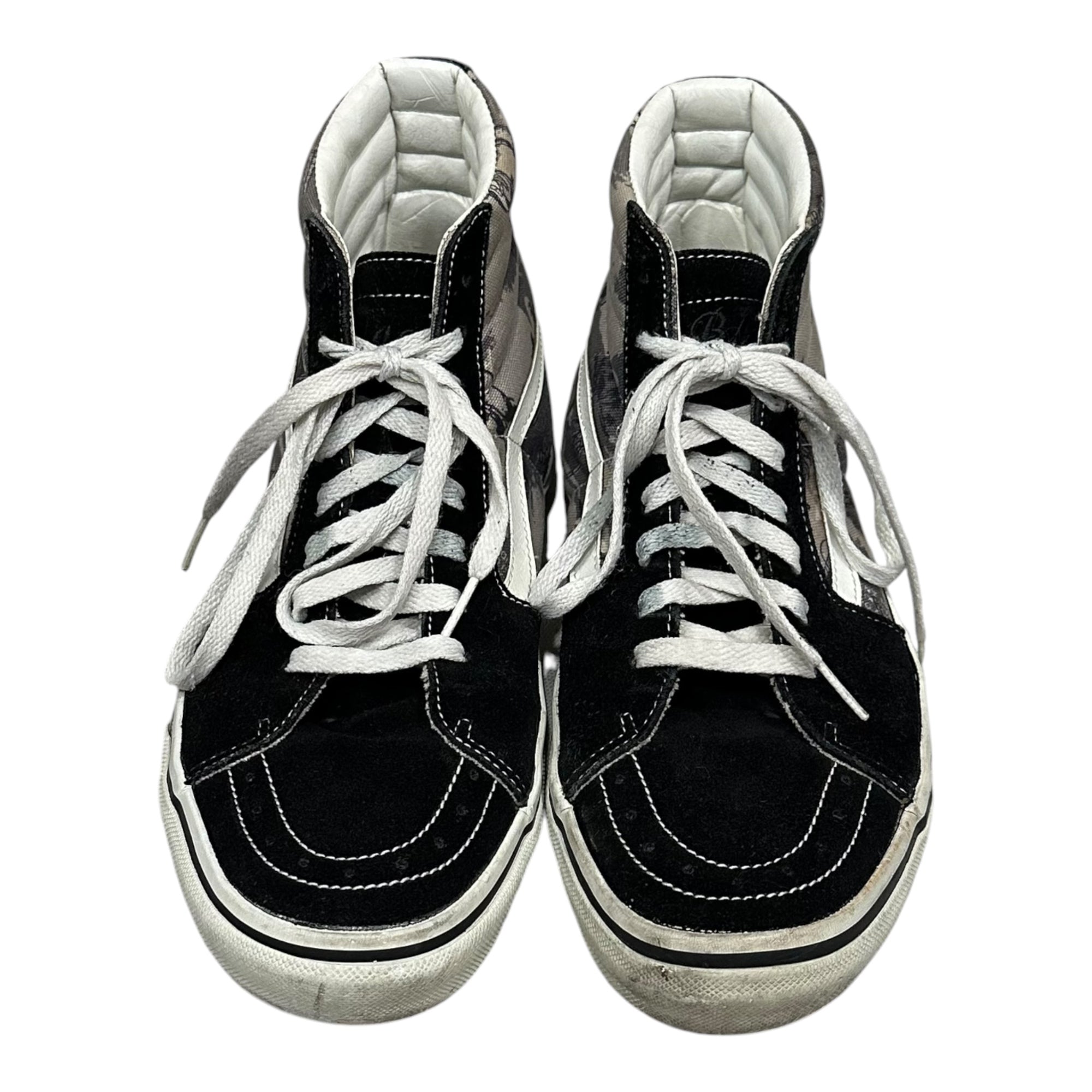 VANS×STUSSY(バンズ×ステューシー) SK8-HI スケート ハイ V38STUSSY 27.5 ブラック ハイカット スニーカー コラボ