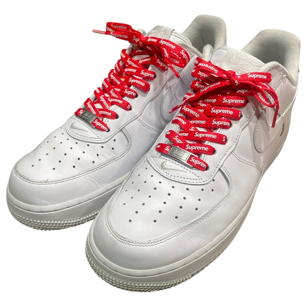 NIKE×SUPREME(ナイキ×シュプリーム) Air Force 1 Low "White" エアフォース 1 CU9225-100 27.5cm ホワイト ローカット スニーカー コラボ