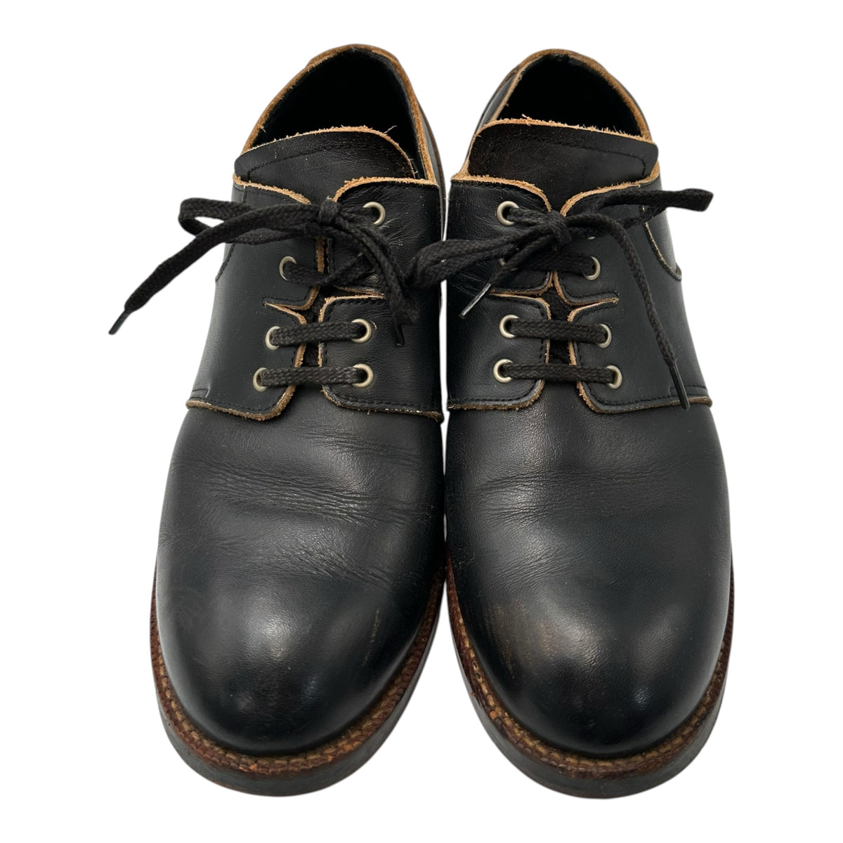 tricot COMME des GARCONS(トリココムデギャルソン) Plain-Toe Leather Shoes プレーントゥ レザー シューズ 23.5cm ブラック
