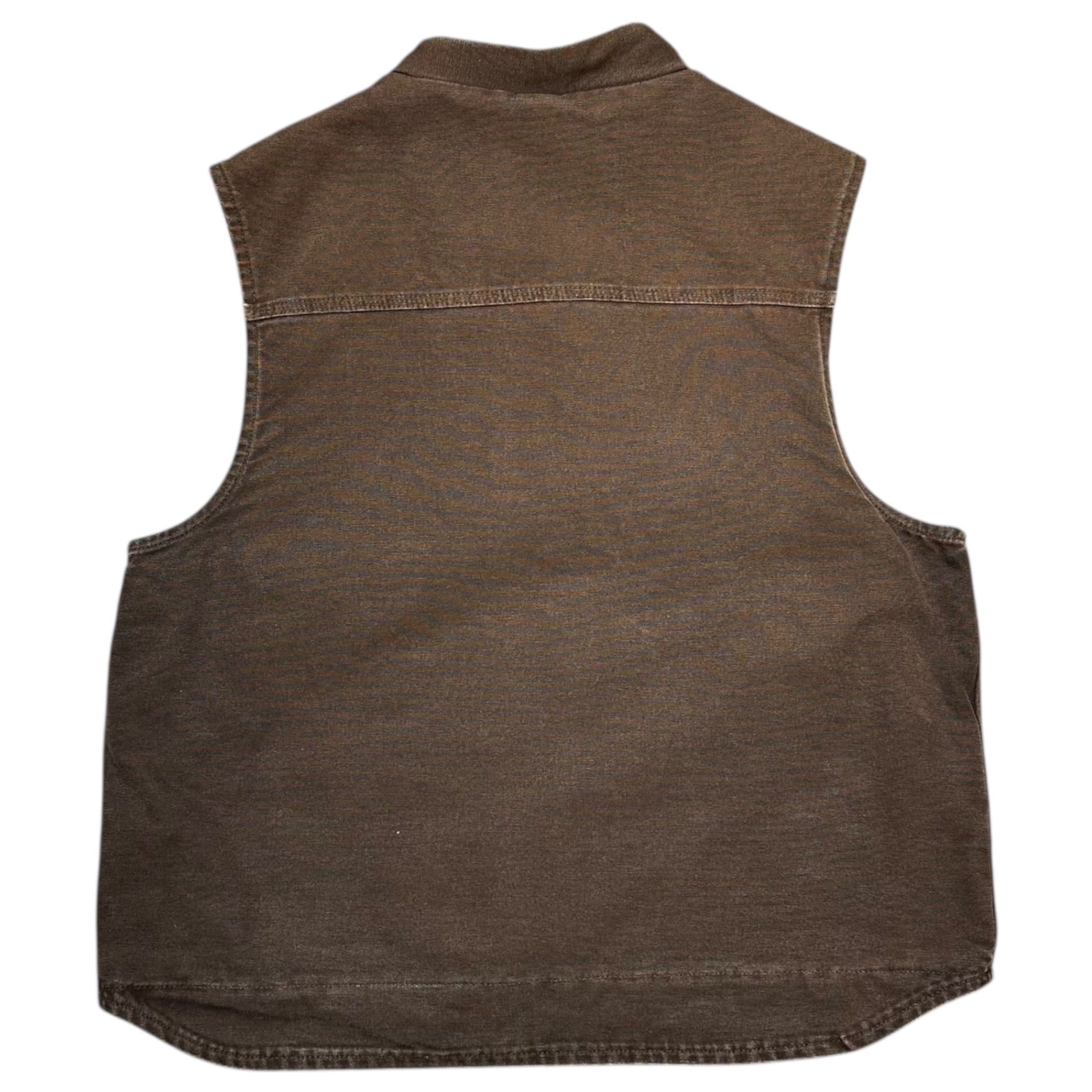 carhartt(カーハート) DOC WARNER'S Duck Fabric Fleece-Lined Work Vest ダック地 裏ボア ワークベスト V33 DK8 XL ブラウン