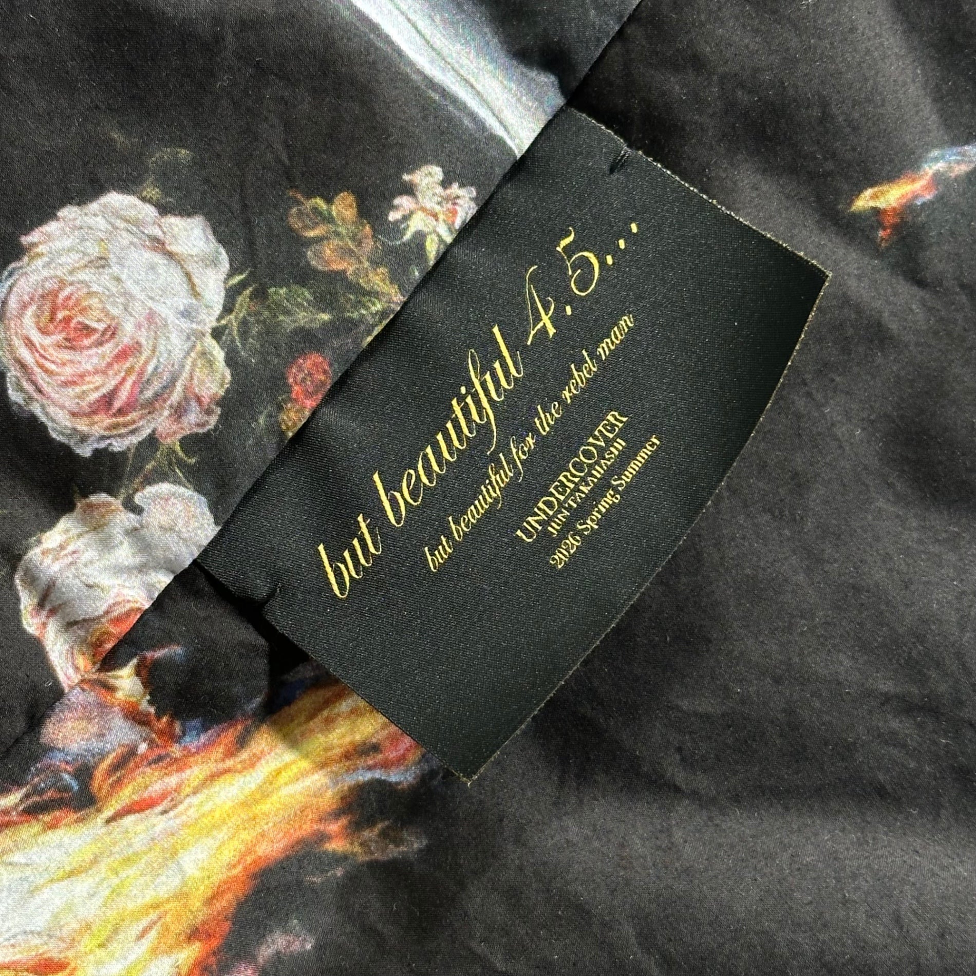 UNDERCOVER(アンダーカバー) 26SS But Beautiful 4.5 Floral Jacket バット ビューティフル フローラル ジャケット UC1F4101-1 3(L程度) ブラック×マルチカラー 参考定価176,000円(税込) 完売品