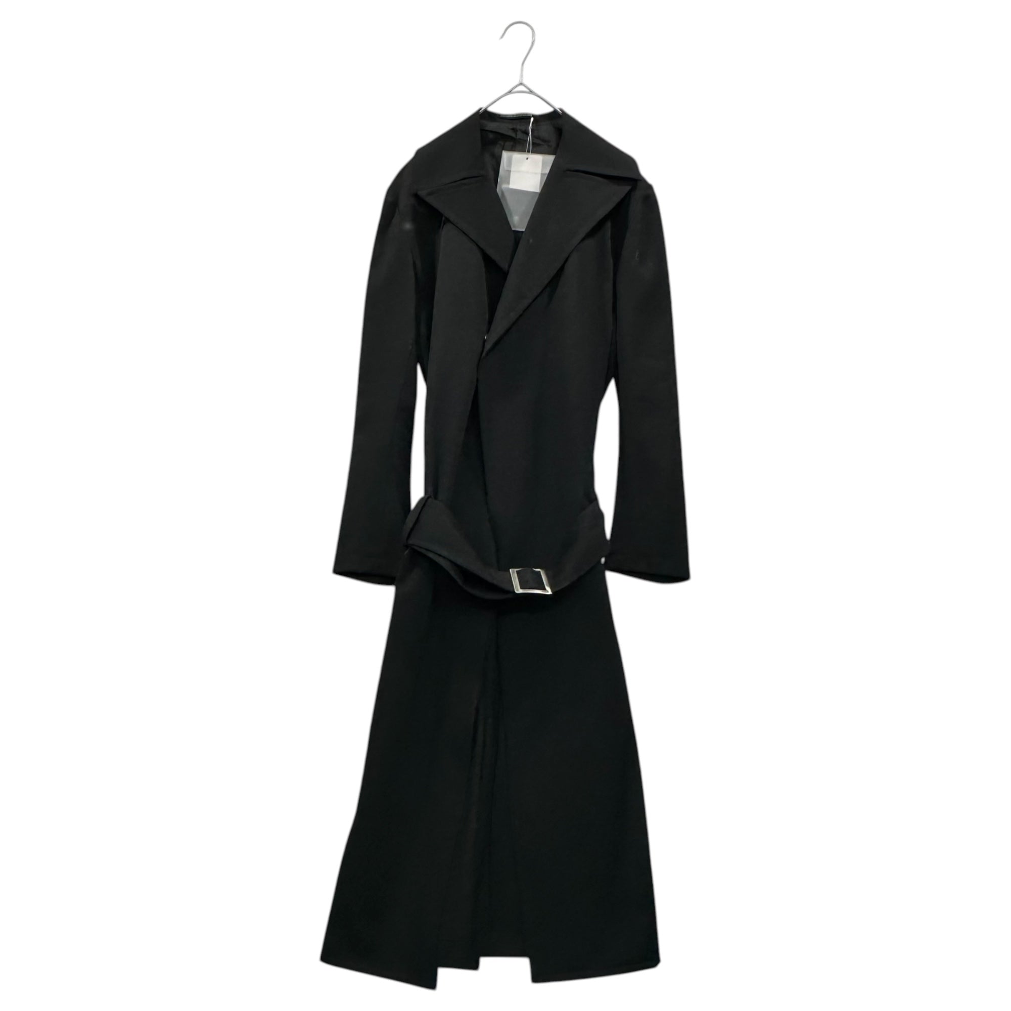 ヨウジヤマモト 94aw スカートドッキング ウールロングコート ヨウジヤマモトYohji Yamamoto collections ウールフランネル裁ち切り