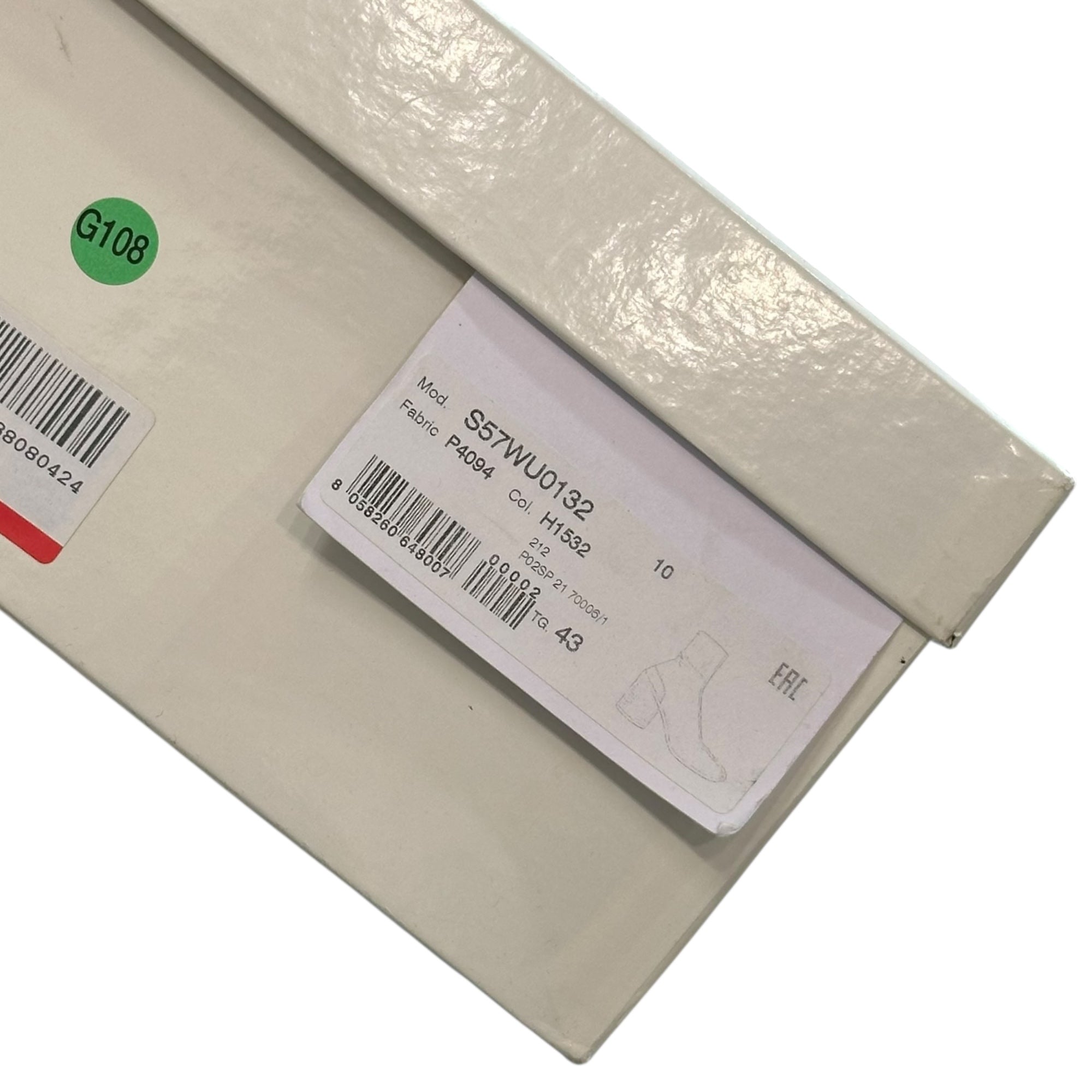 MAISON MARGIELA(メゾンマルジェラ) 21AW TABI BOOTS - Crocodile Embossed Leather Bianquet 足袋 ブーツ クロコ 型押し レザー ペンキ S57WU0132 43(27.5cm程度) ホワイト×ブラック