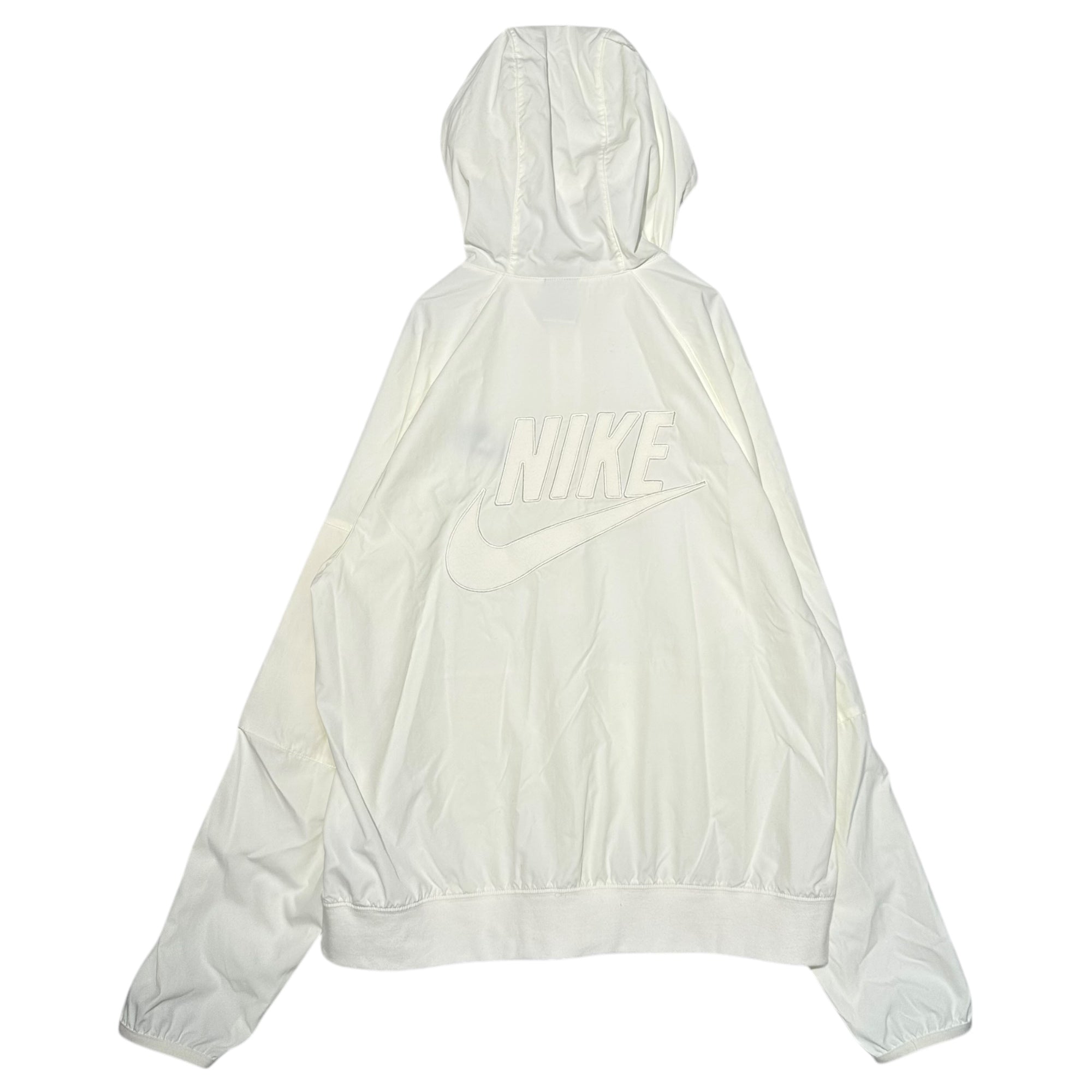 NIKE(ナイキ) Ｗoven anorak jacket ウーブン アノラック ジャケット SU241102SIV M ホワイト ウインド ブレーカー ハーフ ジップ パーカー