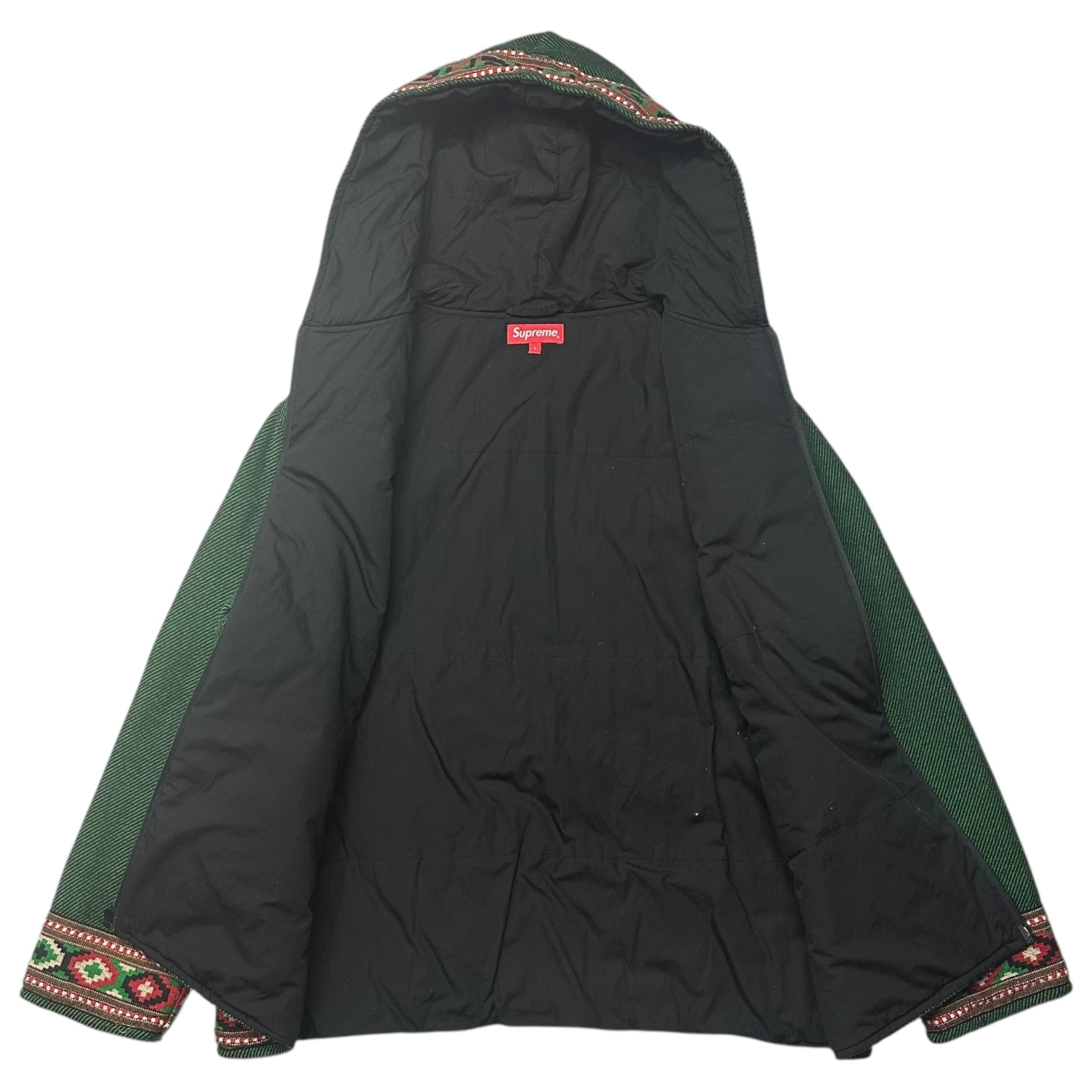 SUPREME(シュプリーム) 20SS WOVEN HOODED JACKET 織り フーデッド ジャケット L グリーン