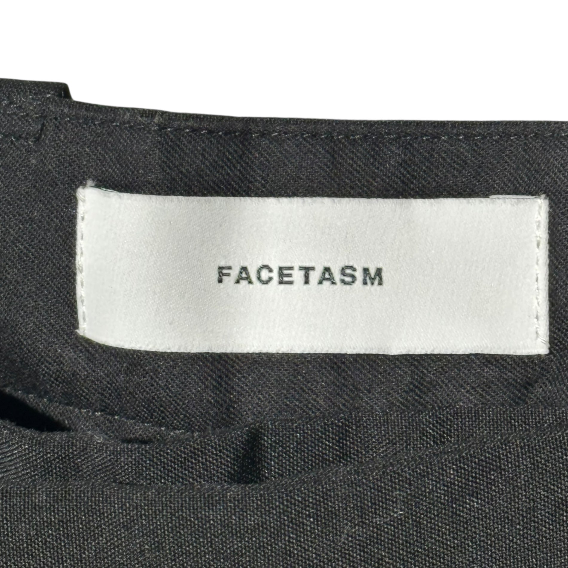 FACETASM(ファセッタズム) WOOL BIG PANTS ウール ビッグ パンツ FNT-PT-M06 5(L) ブラック