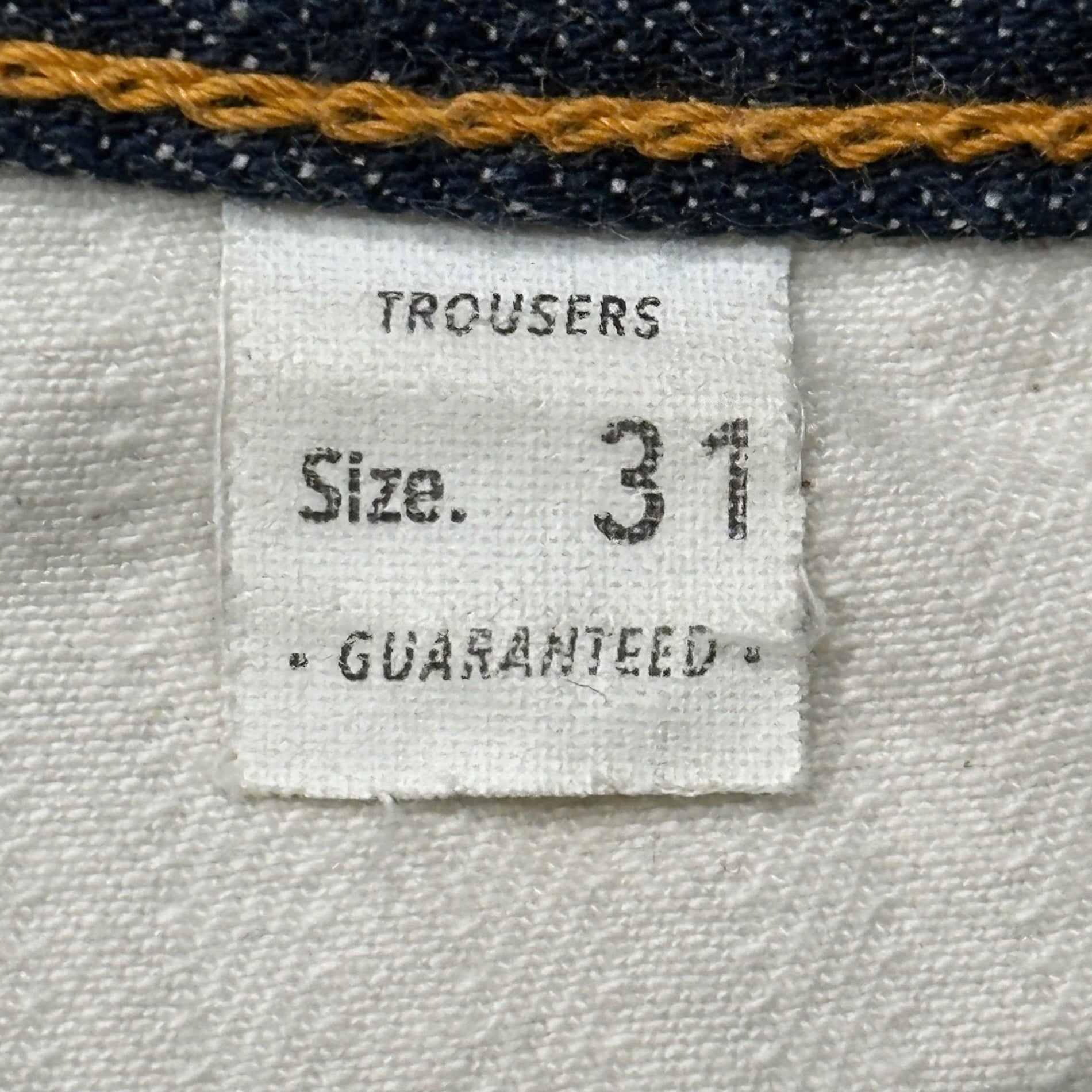 TROPHY CLOTHING(トロフィークロージング) 1605 Standard Dirt Denim スタンダード ダート デニム パンツ 31 インディゴ セルビッチ 赤耳