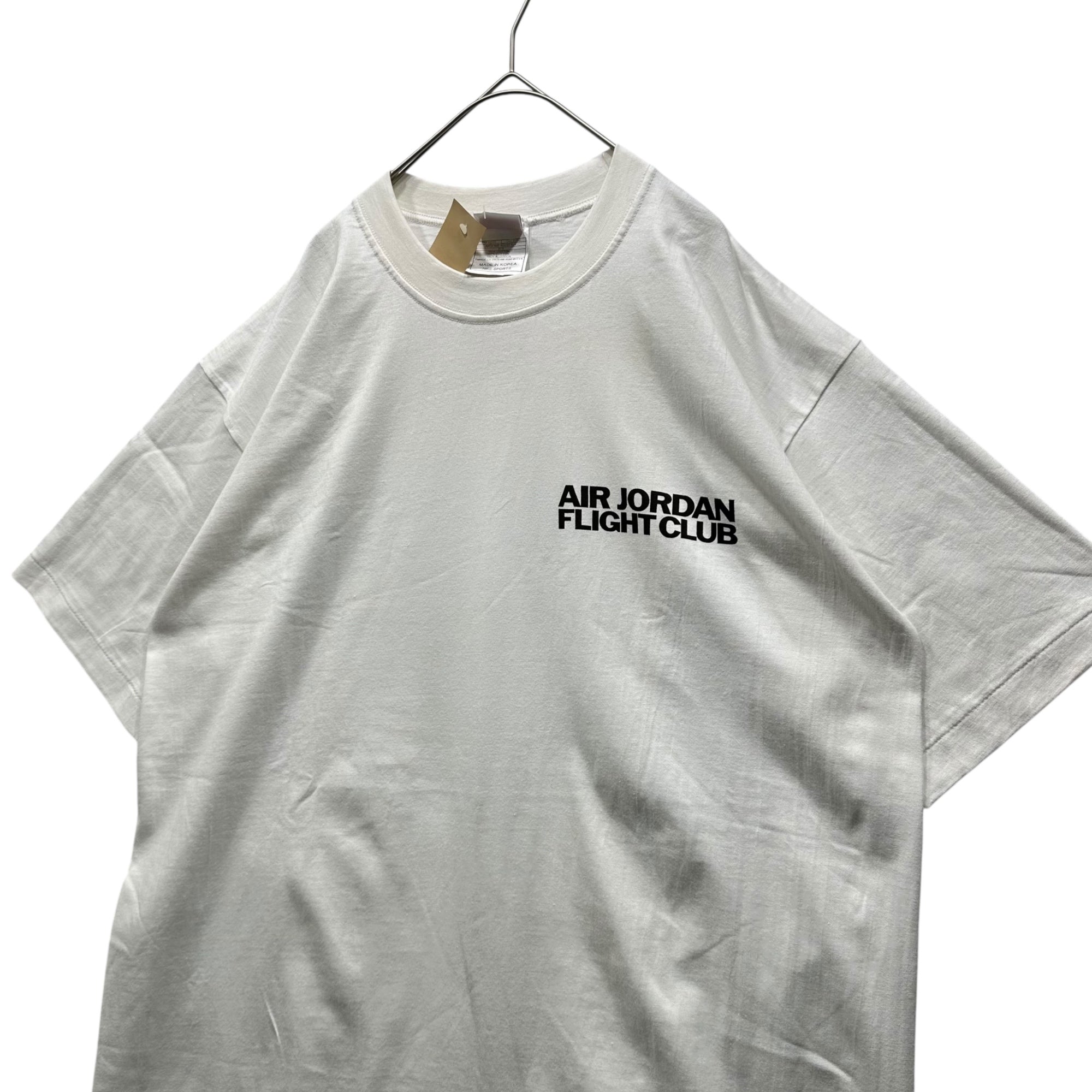 NIKE(ナイキ) 90's AIR JORDAN FLIGHTCLUB Tee エアジョーダン フライトクラブ Tシャツ XL ホワイト 90年代 ヴィンテージ 銀タグ
