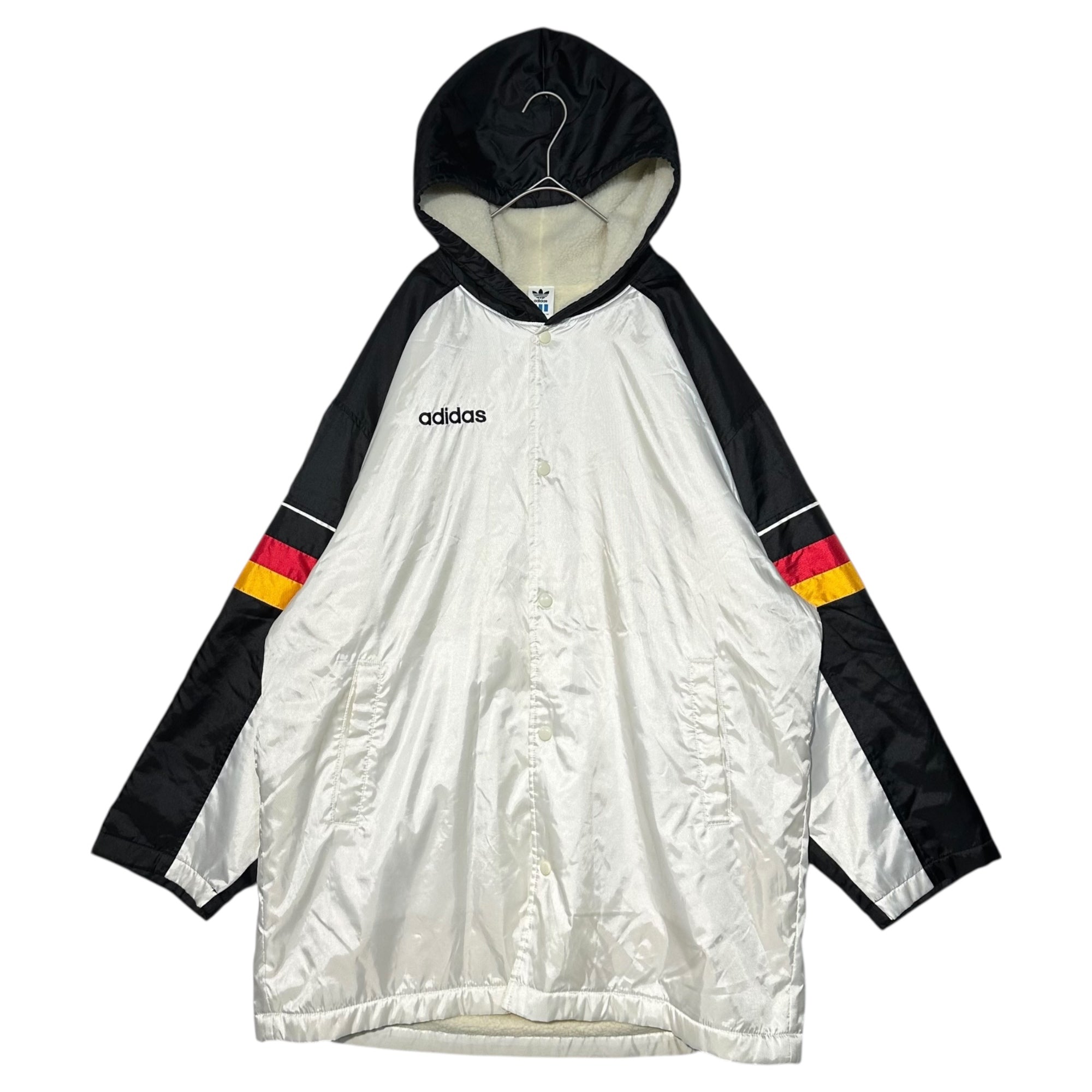 adidas(アディダス) 90's DESCENTE Fleece Lined Bench Coat 90年代 デサント 内 ボア ベンチ コート LL ホワイト