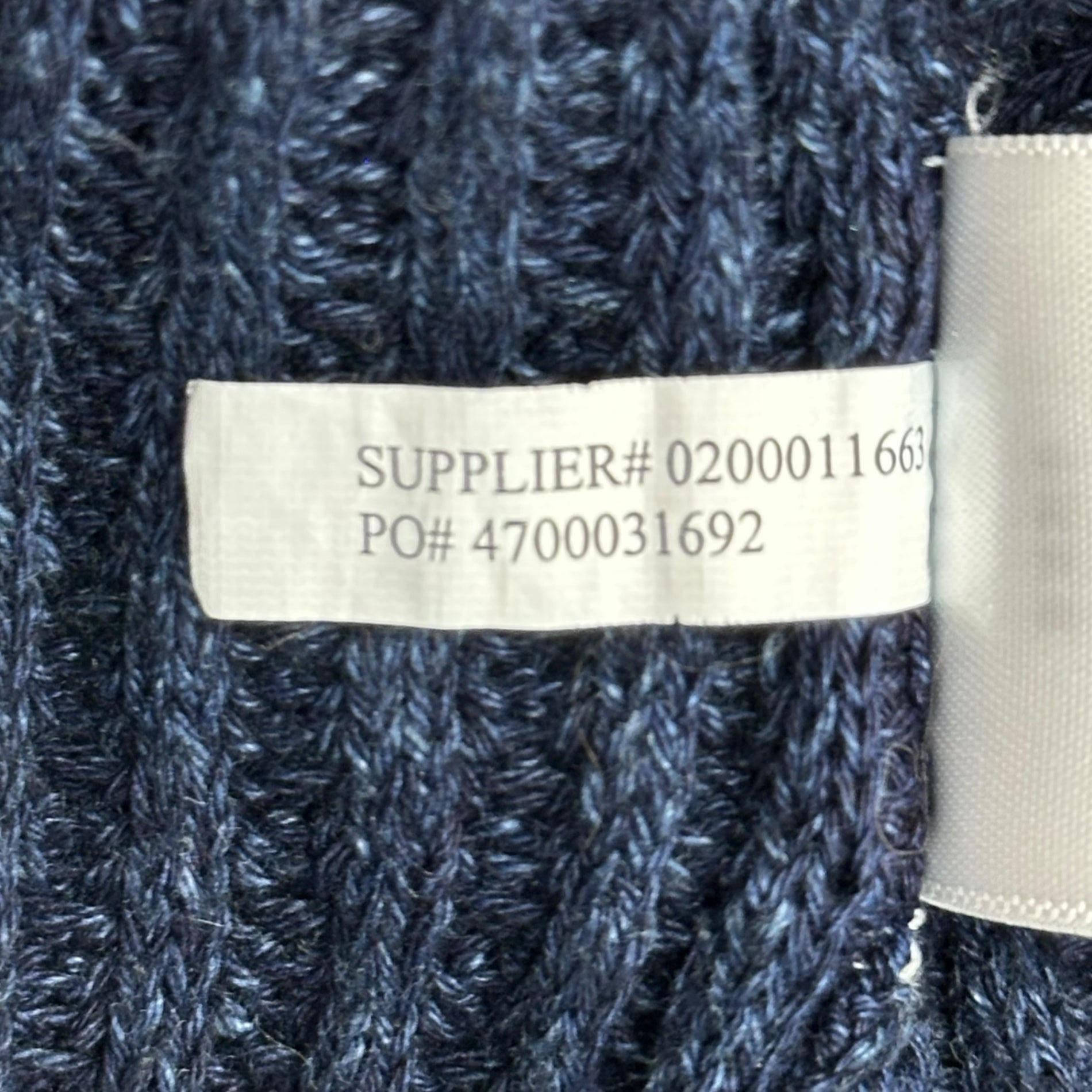 DENIM & SUPPLY RALPH LAUREN(デニム&サプライラルフローレン) Indigo-dyed Long-Sleeve Henley Neck Knit インディゴ染め 長袖 ヘンリーネック ニット 788504698001 M インディゴ