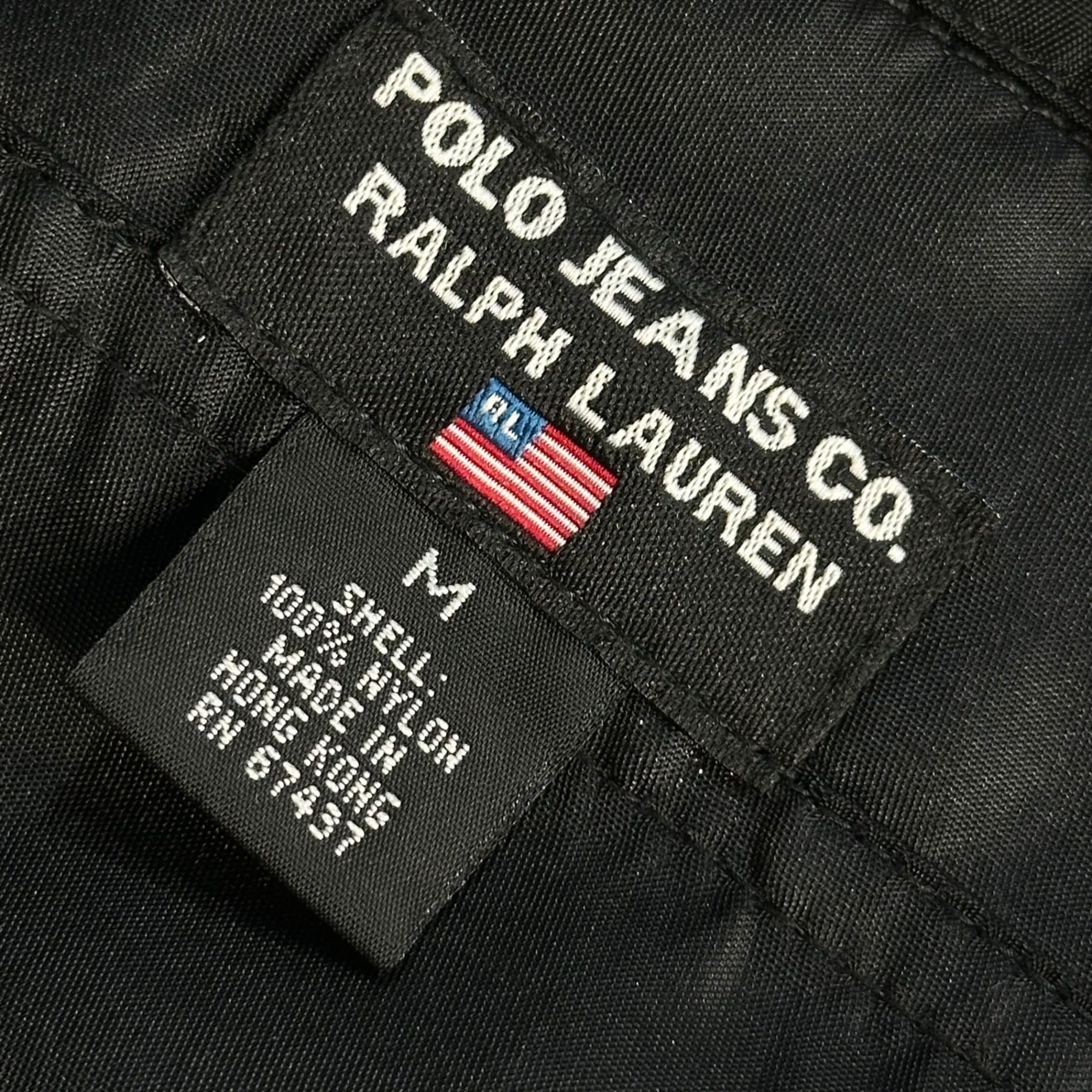 POLO JEANS(ポロジーンズラルフローレン) 1990's K-2B Nylon Pilot Suit ナイロン パイロット スーツ M ブラック Ralph Lauren 90年代 ヴィンテージ ジャンプ ボンテージ つなぎ