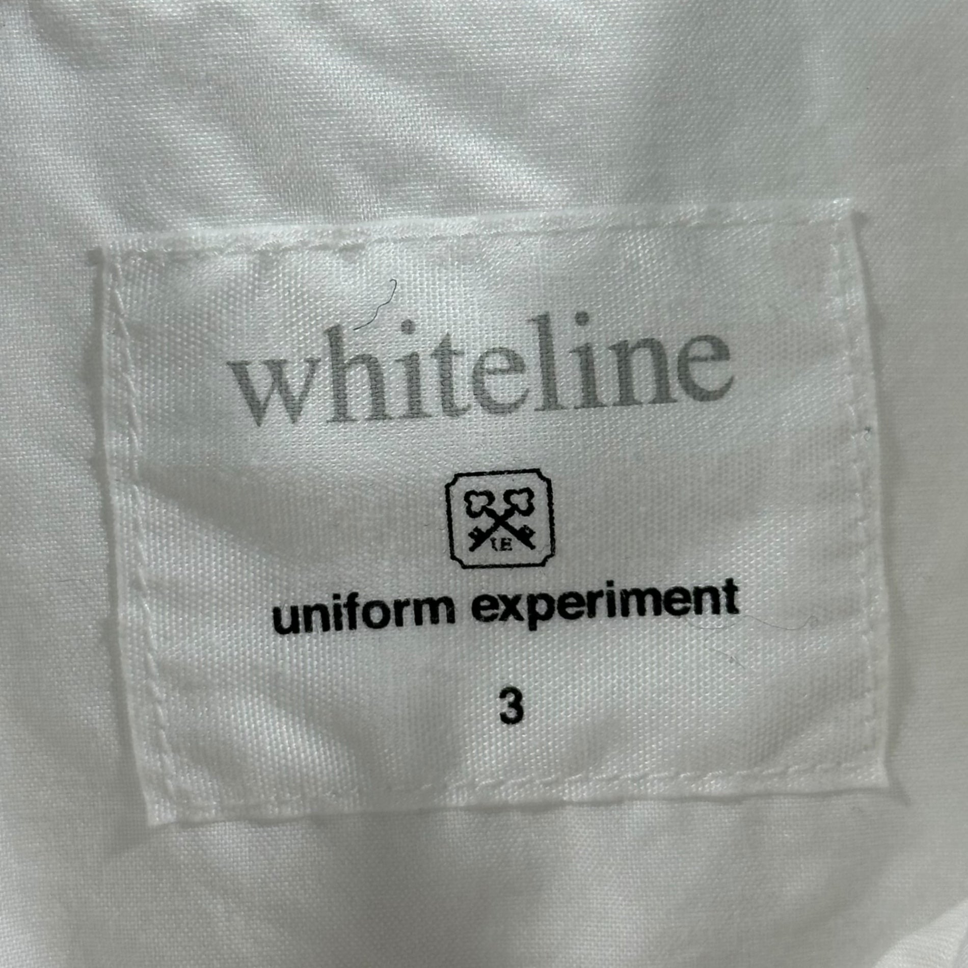 uniform experiment(ユニフォームエクスペリメント) 14SS WhiteLine Collaboration Navy Snap Button Shirt ホワイトライン コラボ ネイビー スナップボタン シャツ UE-14002 3(L程度) ホワイト
