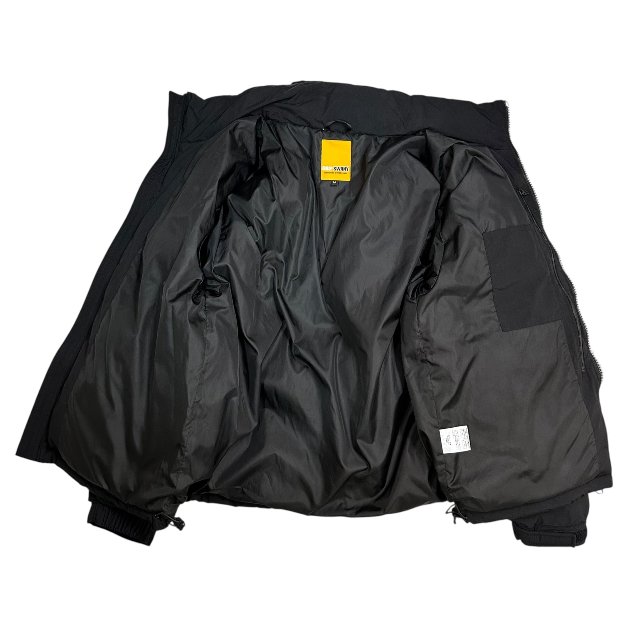 GRIP SWANY(グリップスワニー) PUFF JKT パフ ジャケット 中綿 リップストップ GSJ-84 M ブラック