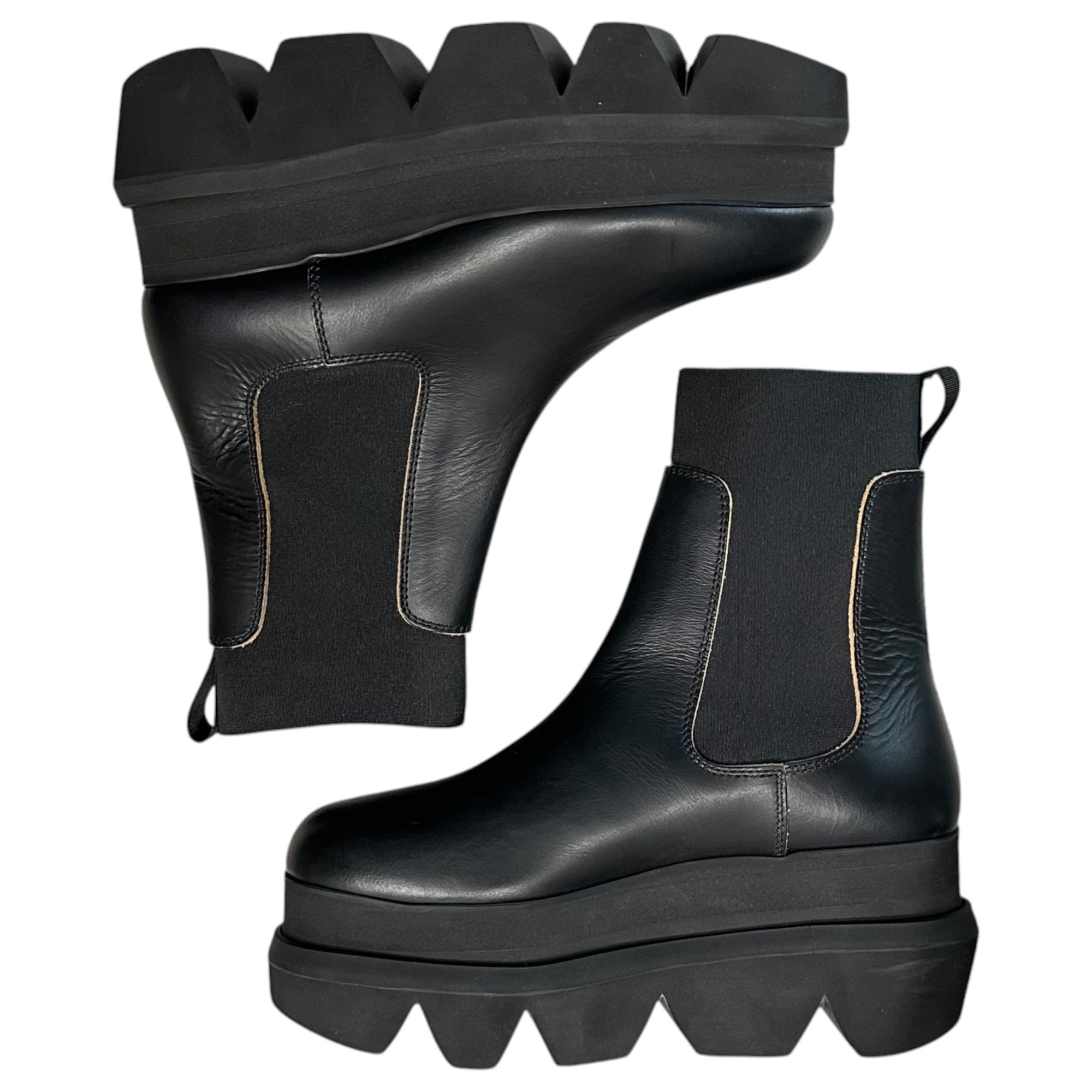 sacai(サカイ) Chelsea Boots 厚底 チェルシー ブーツ SCW-257 39 ブラック サイドゴア