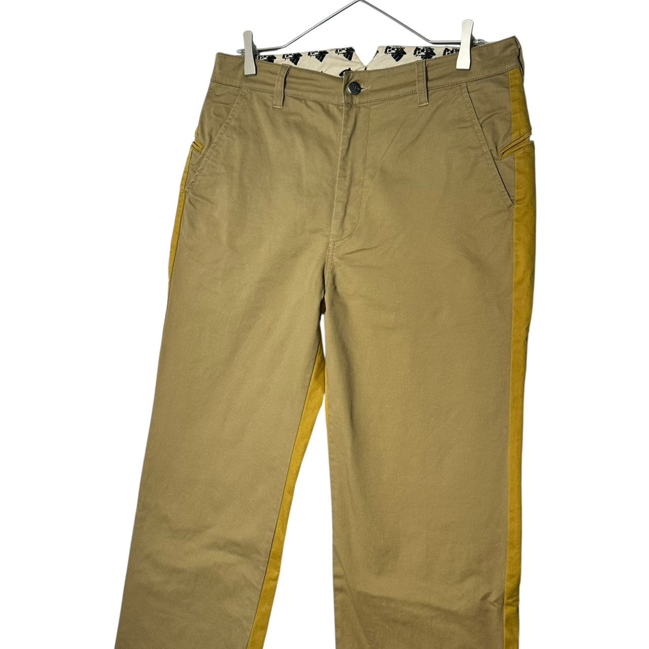 AlexanderLeeChang(アレキサンダーリーチャン) 6-pocket switch chino pants 6 ポケット 切替 チノ パンツ AC-041905 3 ベージュ×マスタード