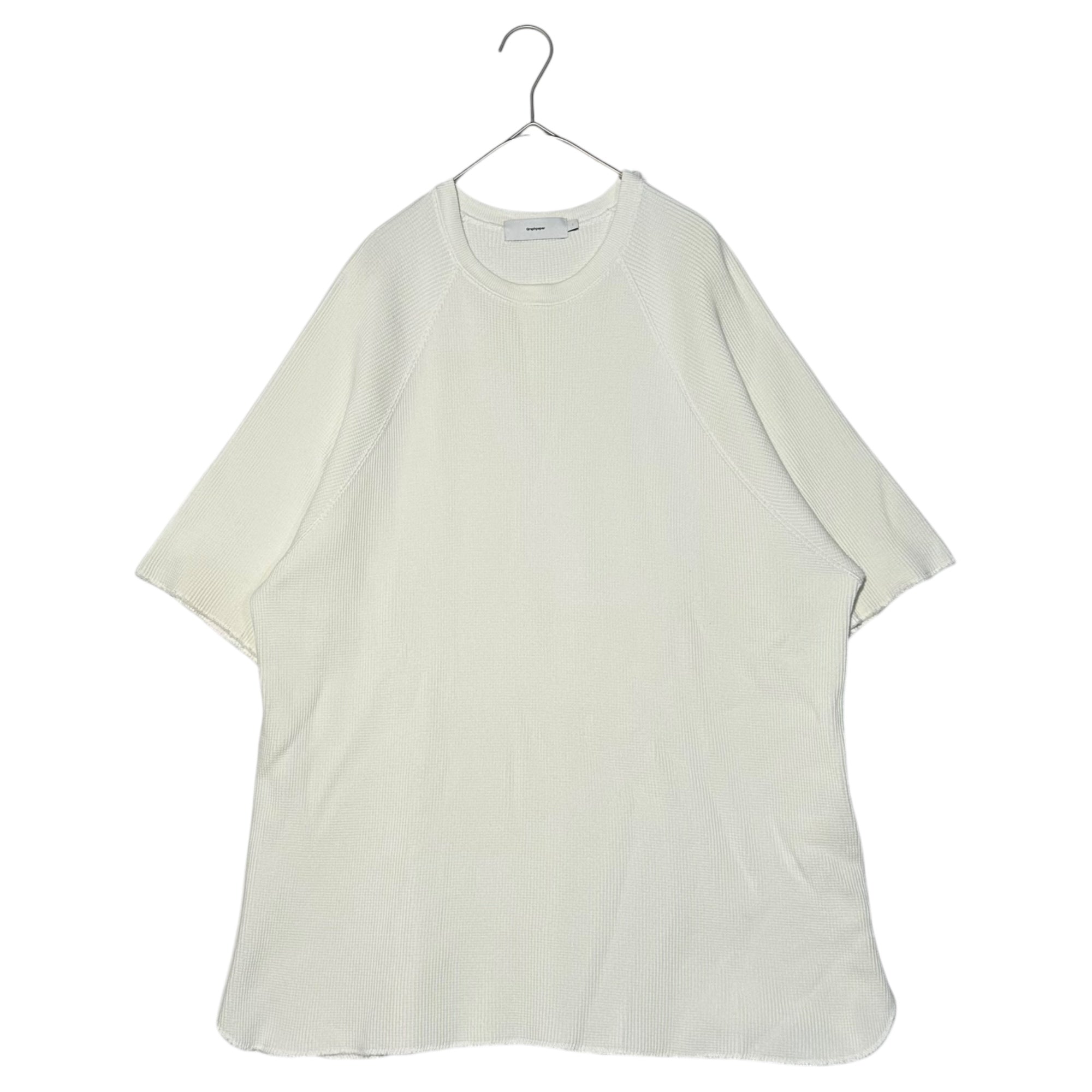 Graphpaper(グラフペーパー) 20AW Waffle S/S Tee ワッフル 半袖 Tシャツ GM203-70138B 1(S程度) ホワイト