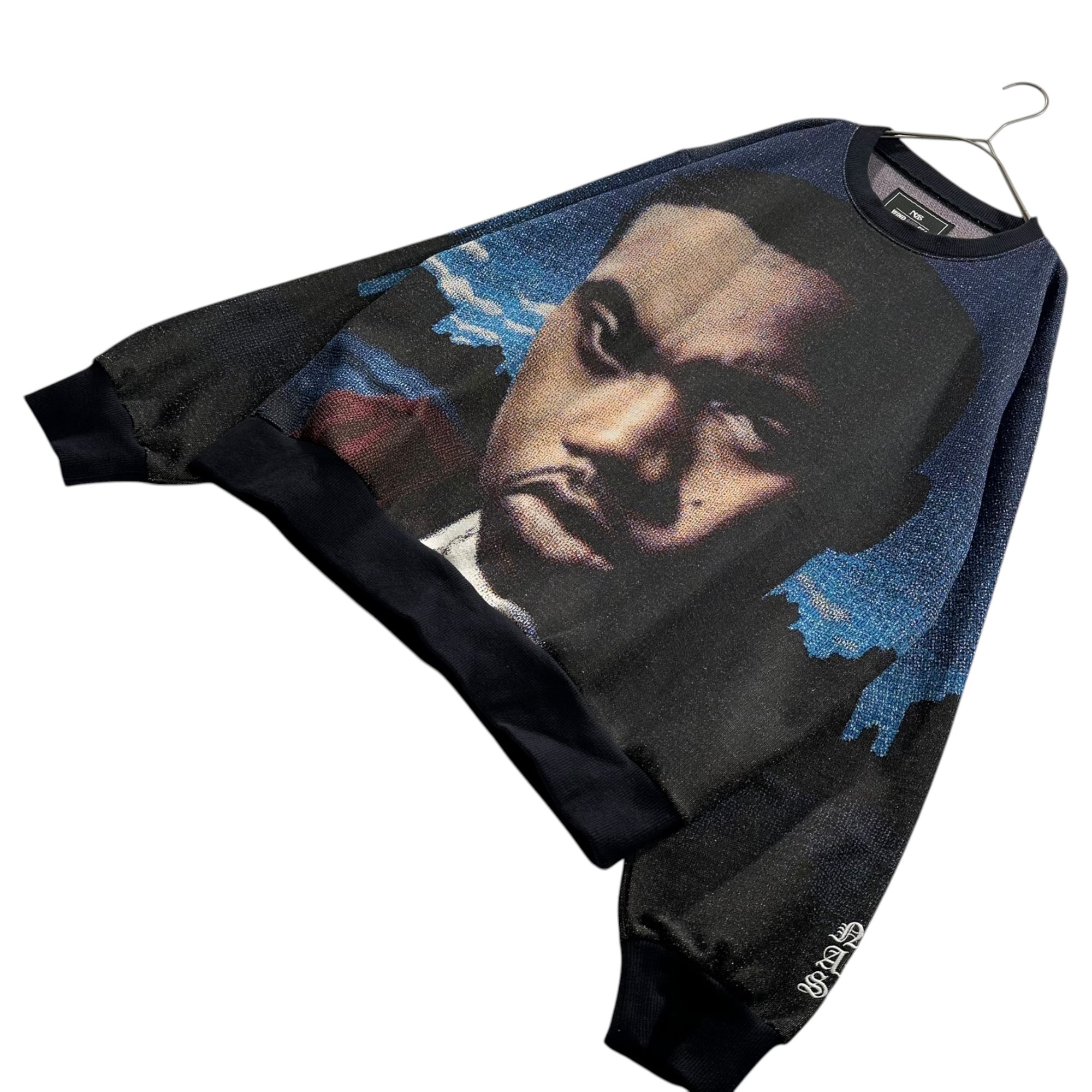 中古】WIND AND SEA × NAS GRAPHIC CREW NECK SWEAT スウェット L