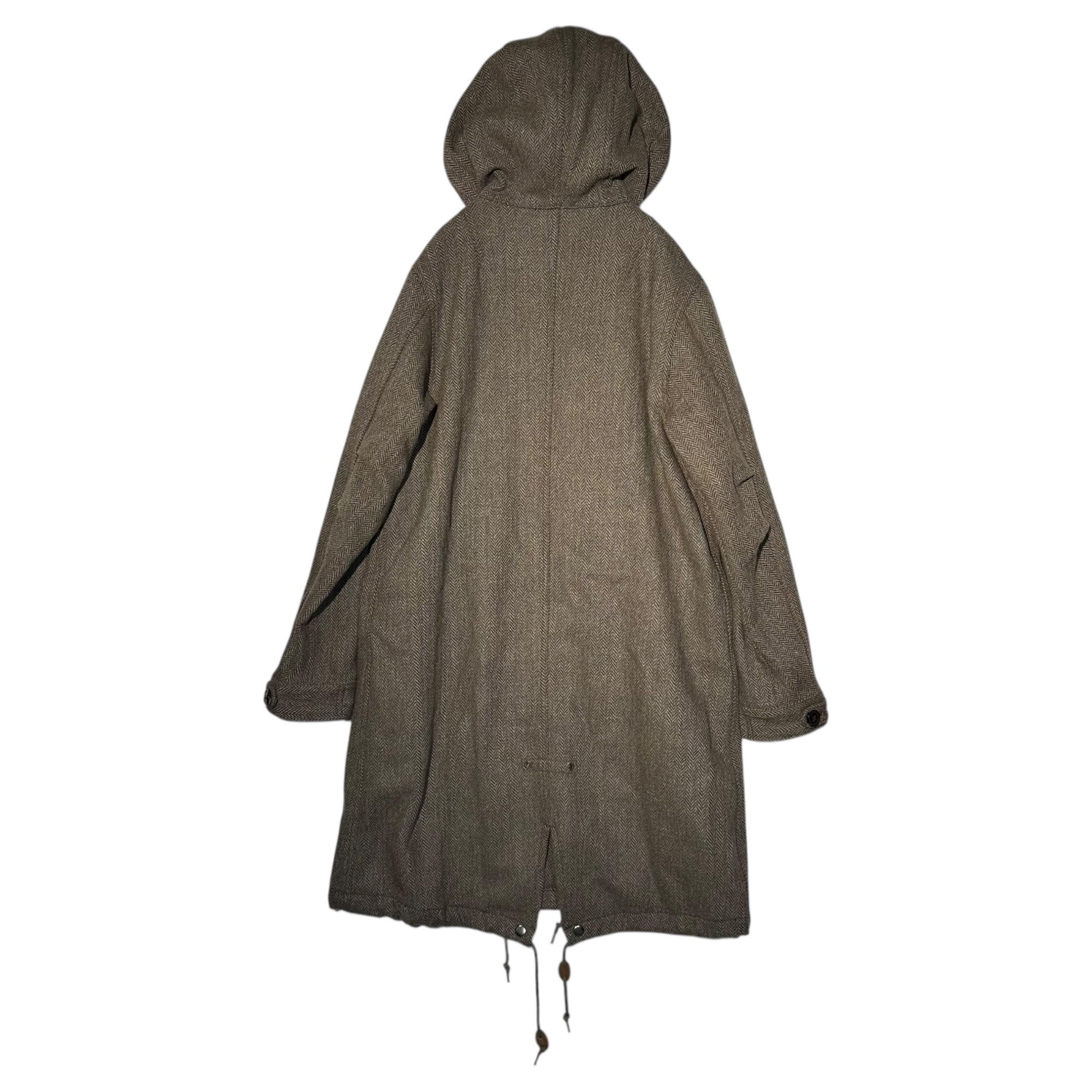 JOHNBULL(ジョンブル) Military-Style Hooded Coat ミリタリースタイル フーデッド コート モッズコート 12485W M ブラウン