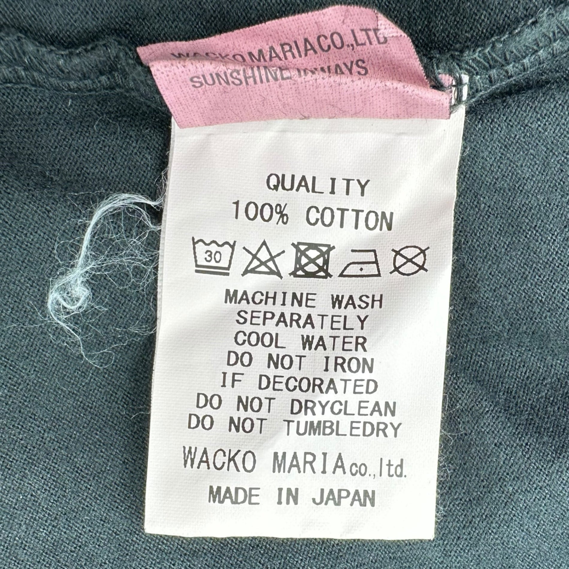 WACKO MARIA(ワコマリア) Back Maria & Rose Print Crew Neck T-Shirt バック マリア＆ローズ プリント クルーネック Tシャツ S ブラック×マルチカラー