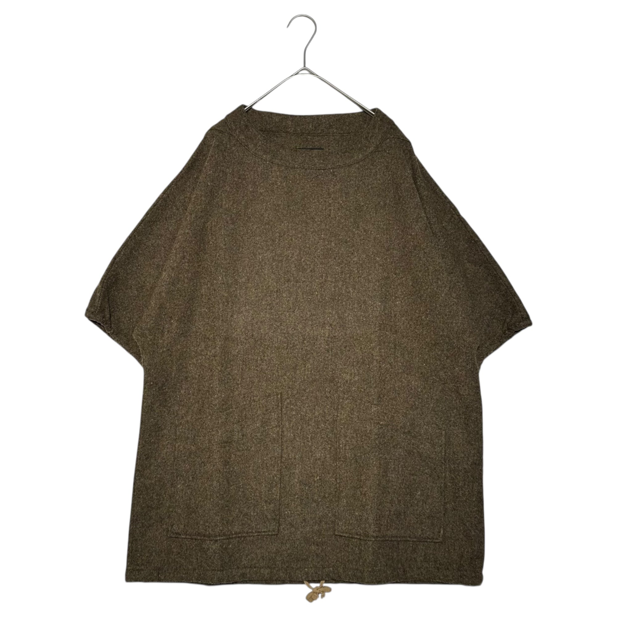 Engineered Garments(エンジニアードガーメンツ) S/S Smock -13oz Wool Flannel 半袖 ウール フランネル スモック M ブラウン プルオーバー