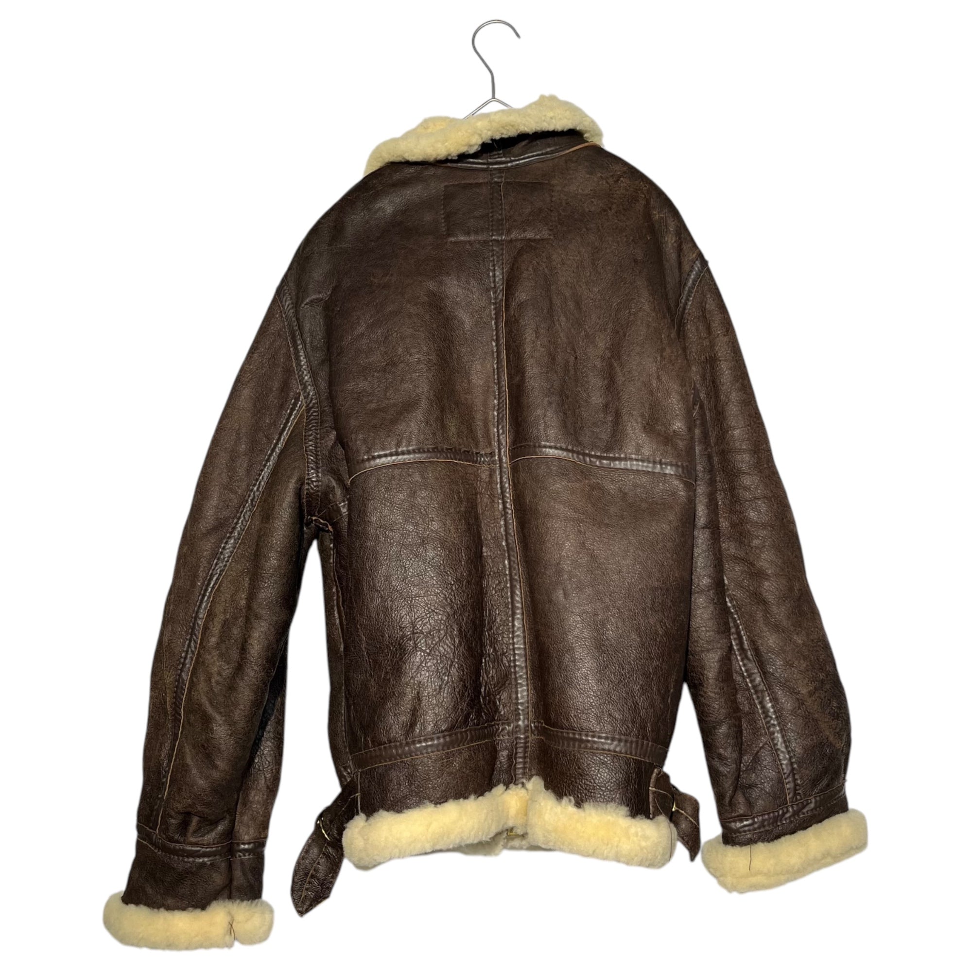 RUNWAY BY TANCO(ランウェイバイタンコ) B3 Shearling flight jacket ムートン フライト ジャケット 38(M) ブラウン ミリタリー ボア  USA製