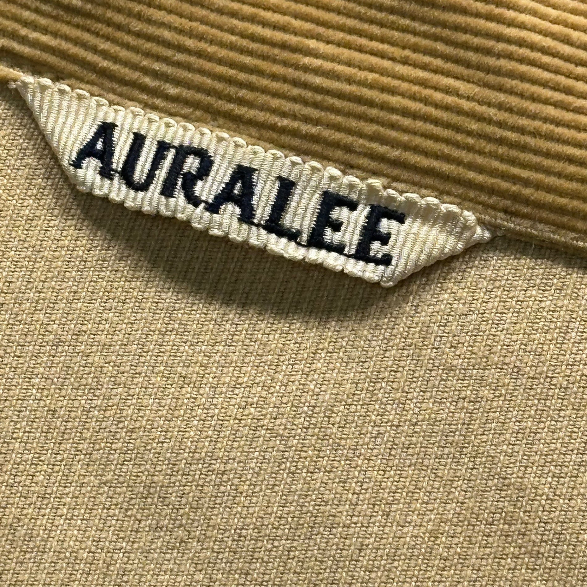AURALEE(オーラリー) WASHED CORDUROY SHIRTS JACKET ウォッシュド コーデュロイ シャツ ジャケット A7SS05NC 1(レディースM、メンズXXS程度) ベージュ