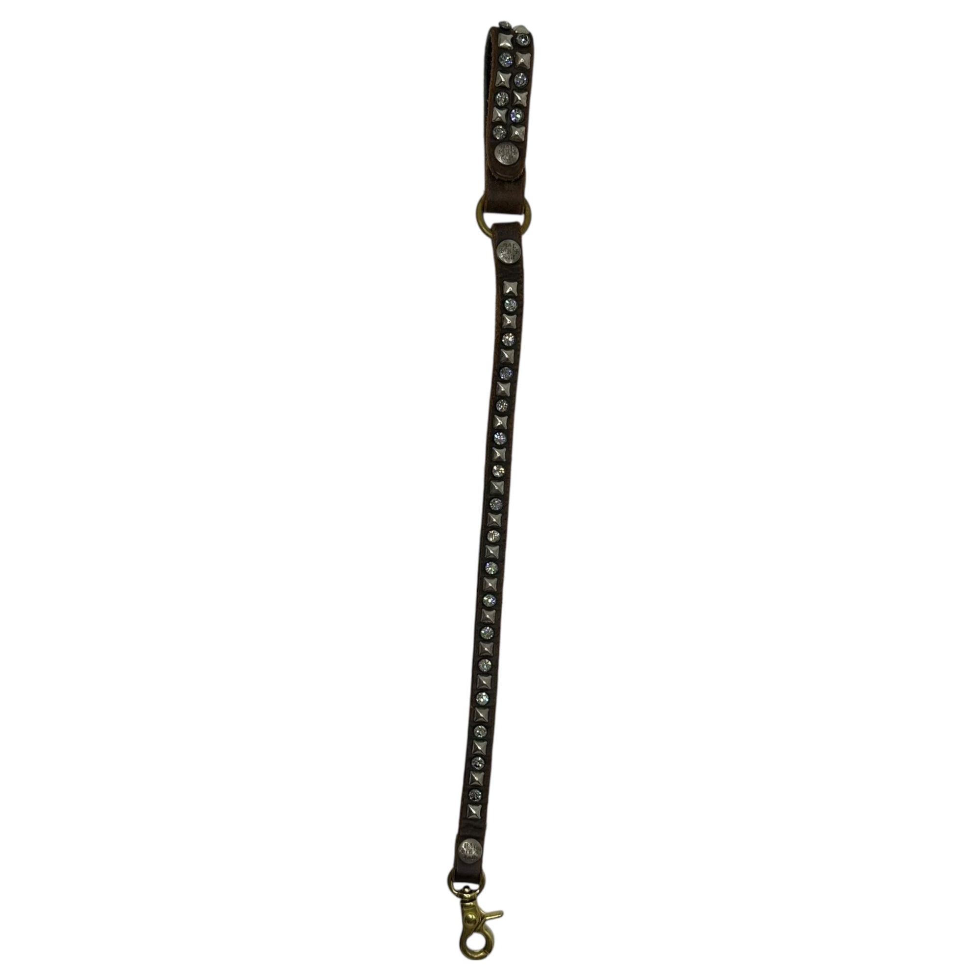 BALTAZAR×HYSTERIC GLAMOUR(バルタザール×ヒステリックグラマー) Studded Leather Wallet Chain スタッズ レザー ウォレット チェーン ブラウン コラボ