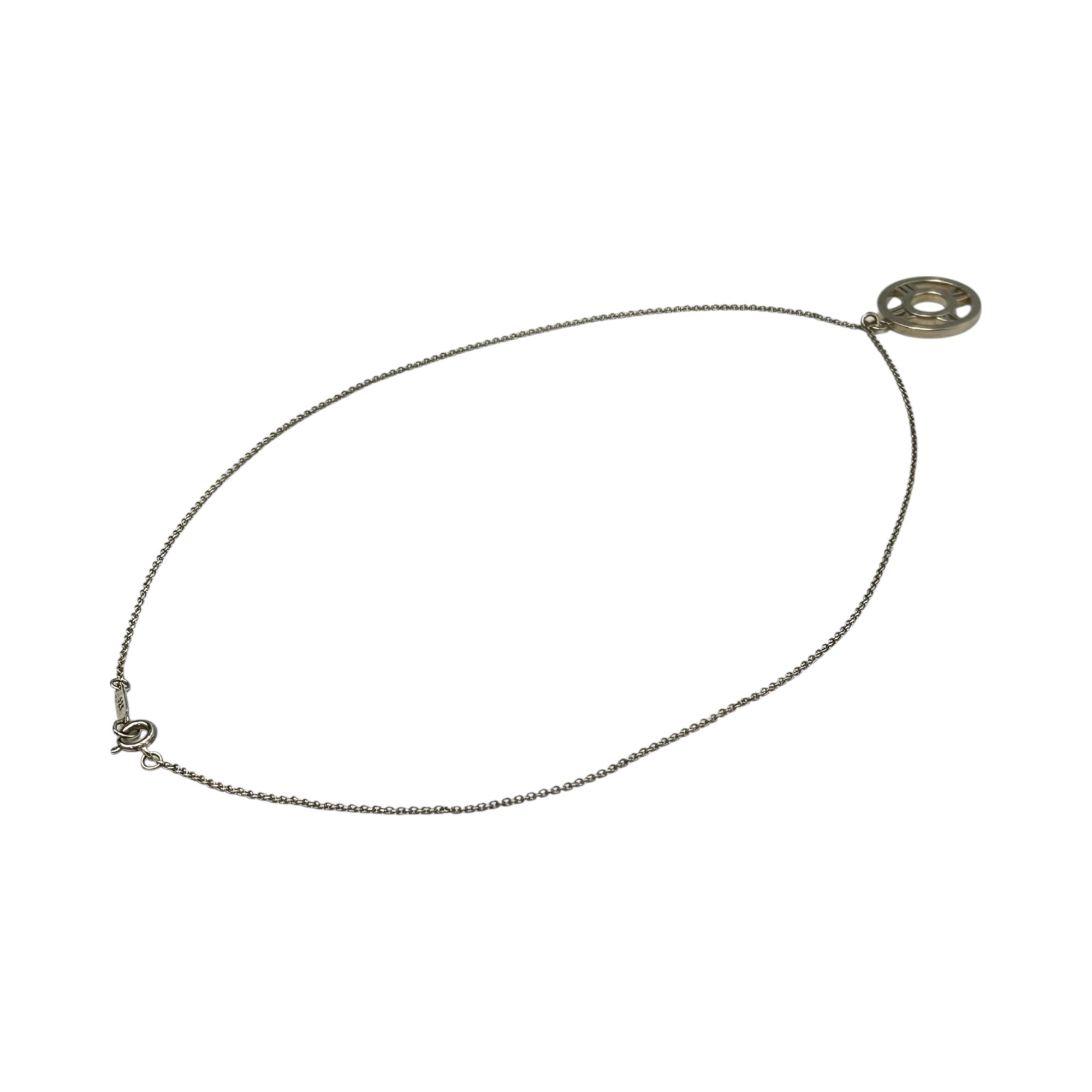 TIFFANY & CO.(ティファニー) Atlas Open Medallion Pendant Necklace アトラス オープン メダリオン ペンダント ネックレス シルバー