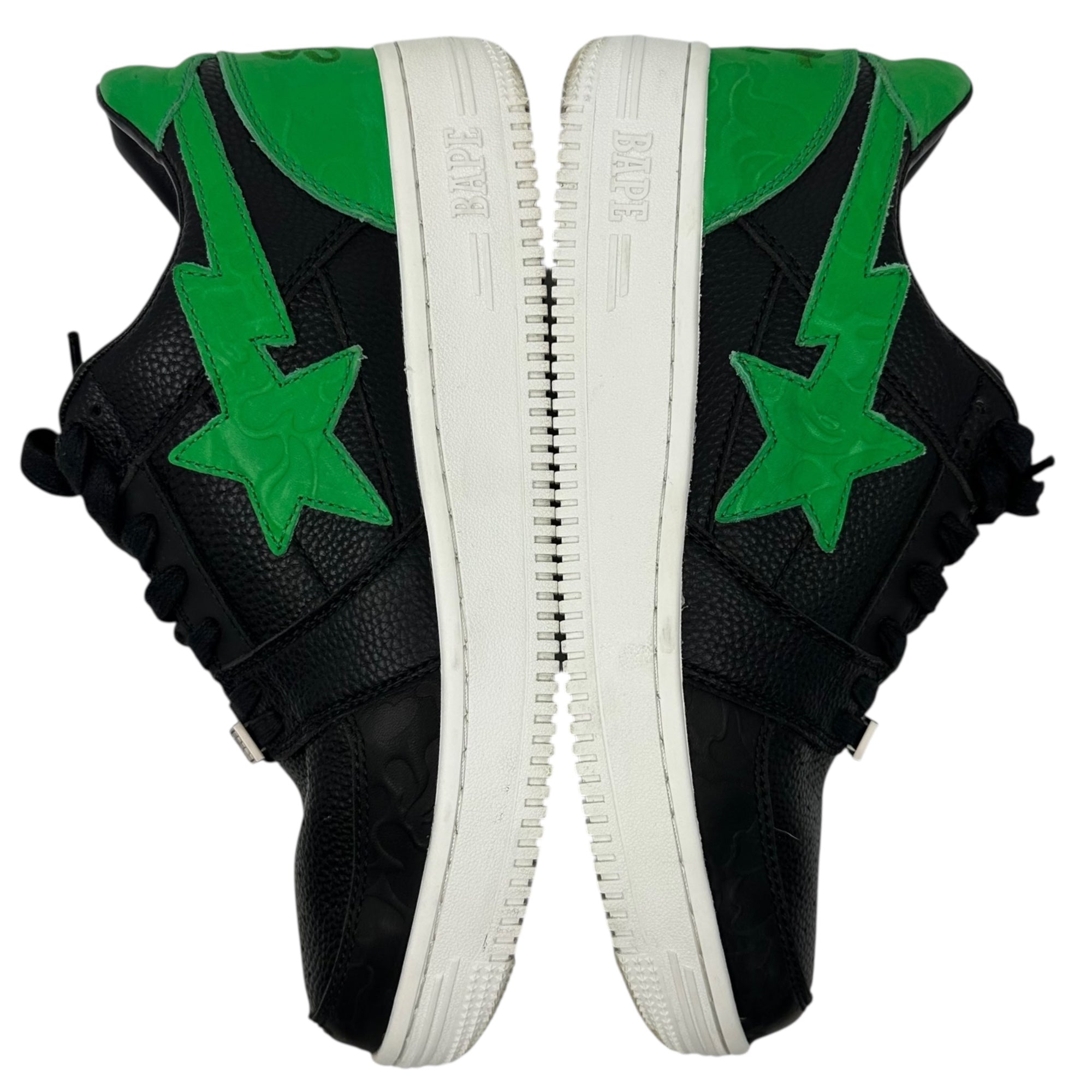 A BATHING APE(アベイシングエイプ) GUNNA BAPE STA™ ガンナ ペイプ スタ ローカット スニーカー 1G73191927 28.0cm ブラック×グリーン