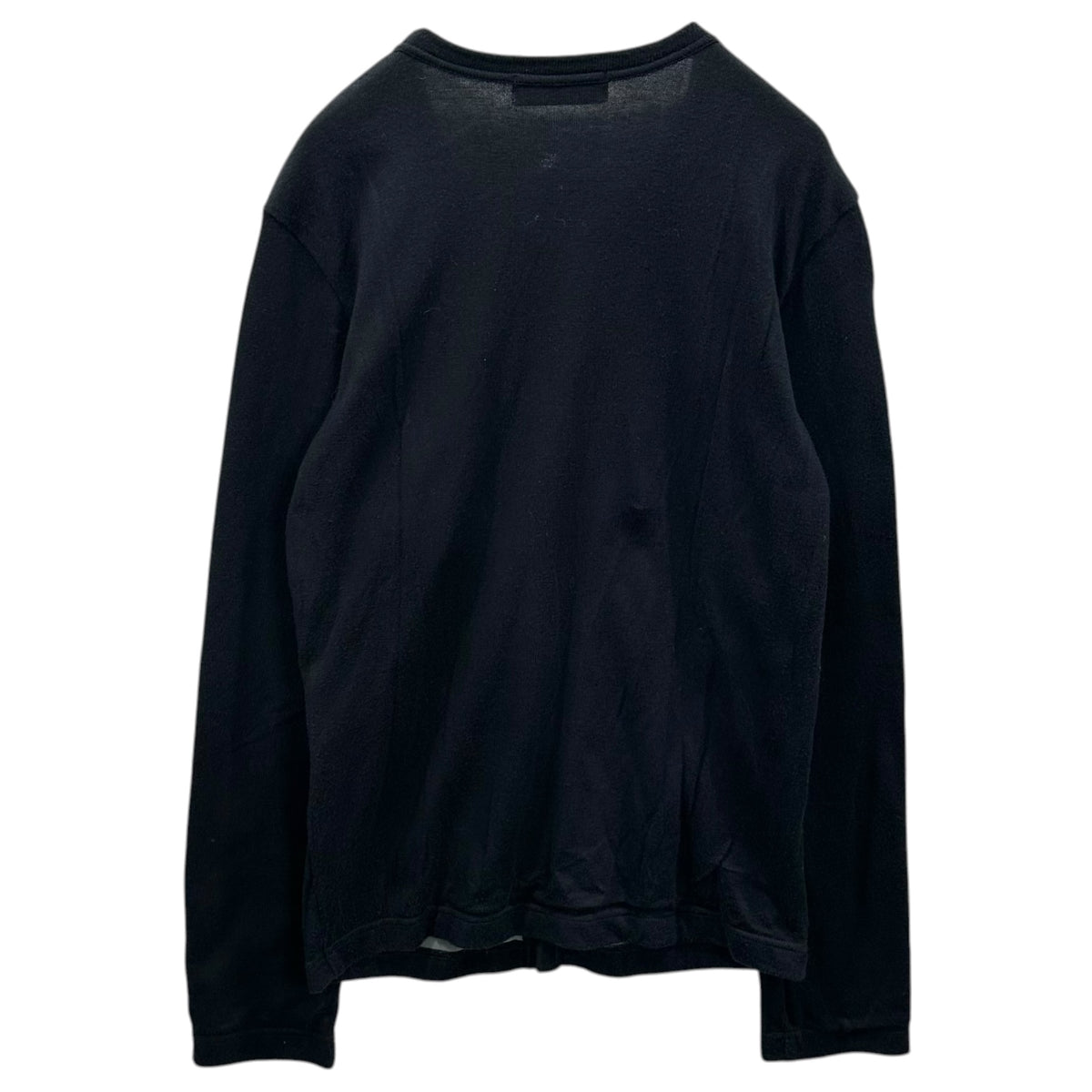 robe de chambre COMME des GARCONS(ローブドシャンブルコムデギャルソン) 1990's Sheer-Lined Basic Cardigan 裏地シアー ベーシックカーディガン RT-100460 FREE ネイビー AD1996