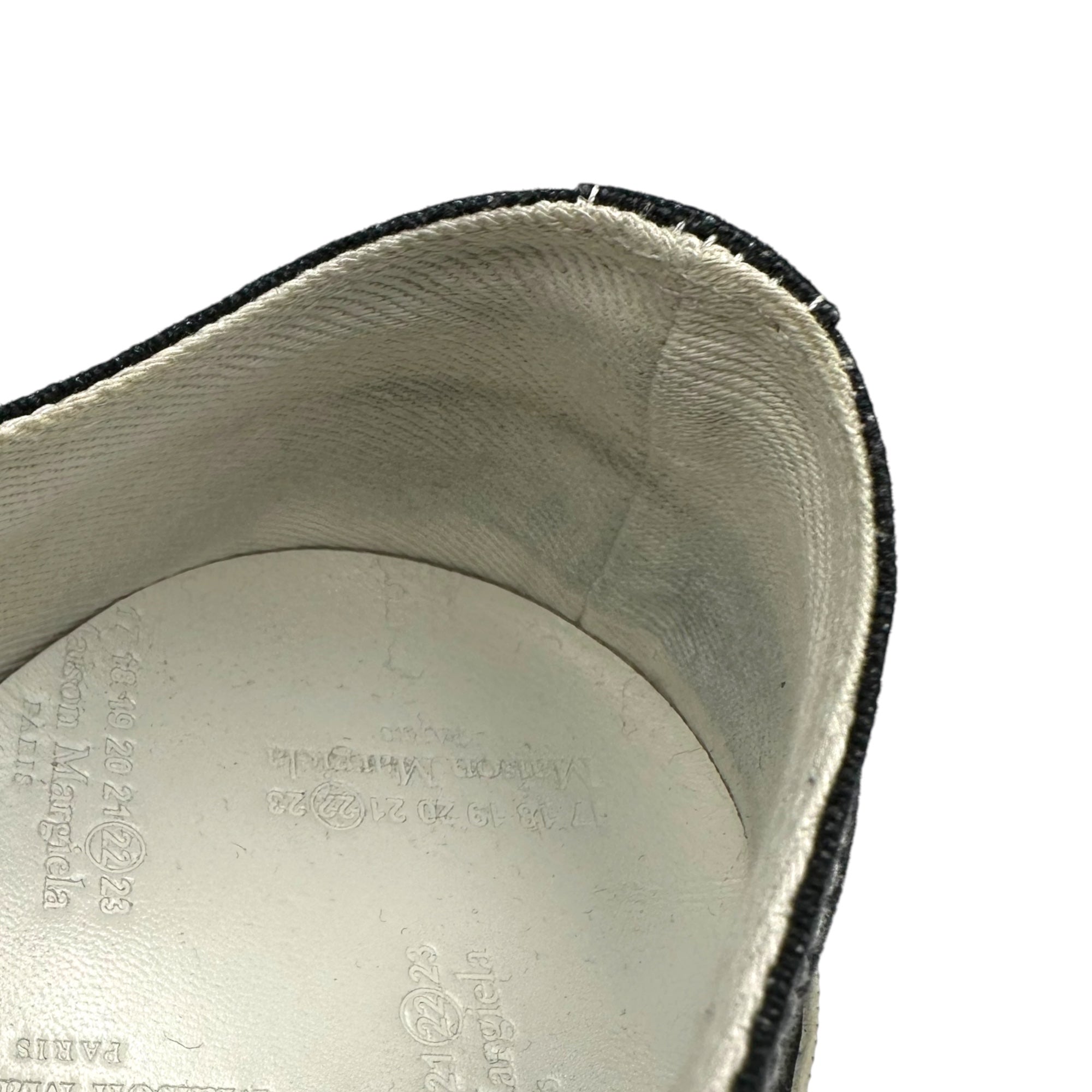 MAISON MARGIELA(メゾンマルジェラ) TABI CANVAS SNEAKER 足袋 キャンバス スニーカー 40(25cm~25.5cm程度) ブラック タビ