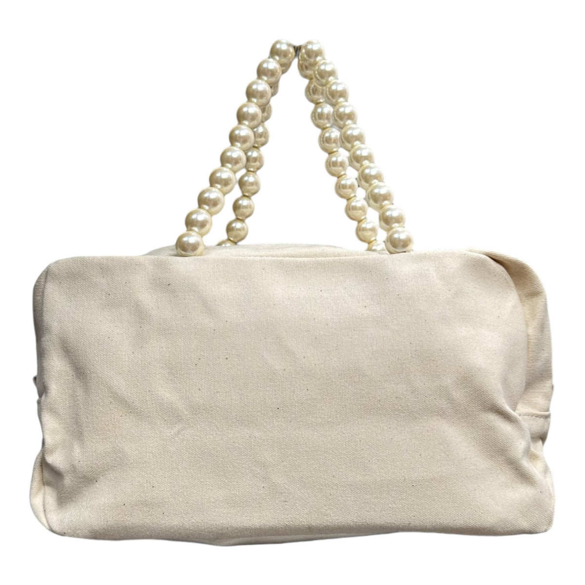 tricot COMME des GARCONS(トリココムデギャルソン) Pearl handle canvas mini handbag パール ハンドル キャンバス ミニ ハンド バッグ TC-K206 ホワイト