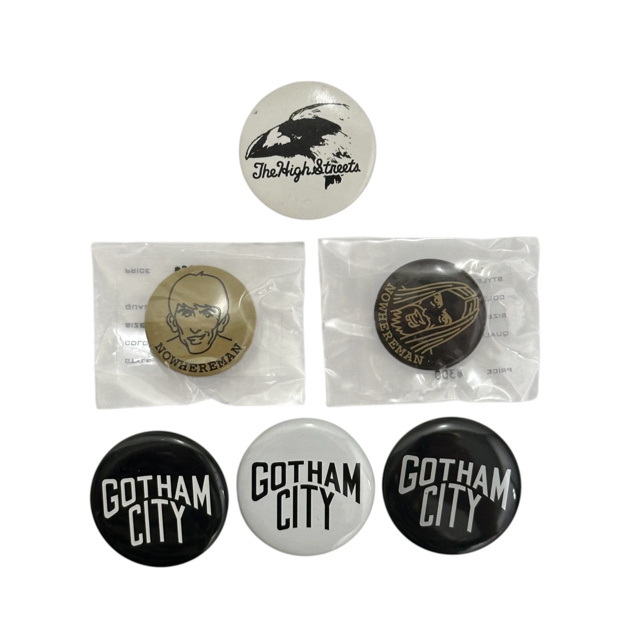 NUMBER (N)INE(ナンバーナイン) 2000's button badge set 缶バッジ 6点 セット マルチ