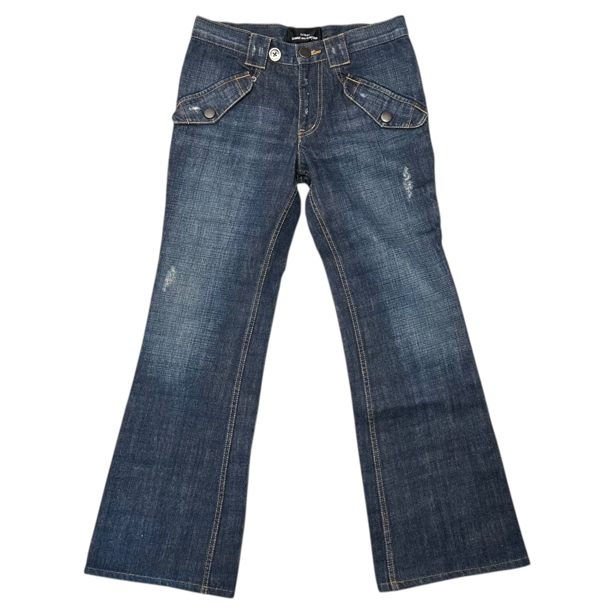 tricot COMME des GARCONS(トリココムデギャルソン) 05SS Bootcut denim pants ブーツカット デニム パンツ TO-P061 S インディゴ AD2004