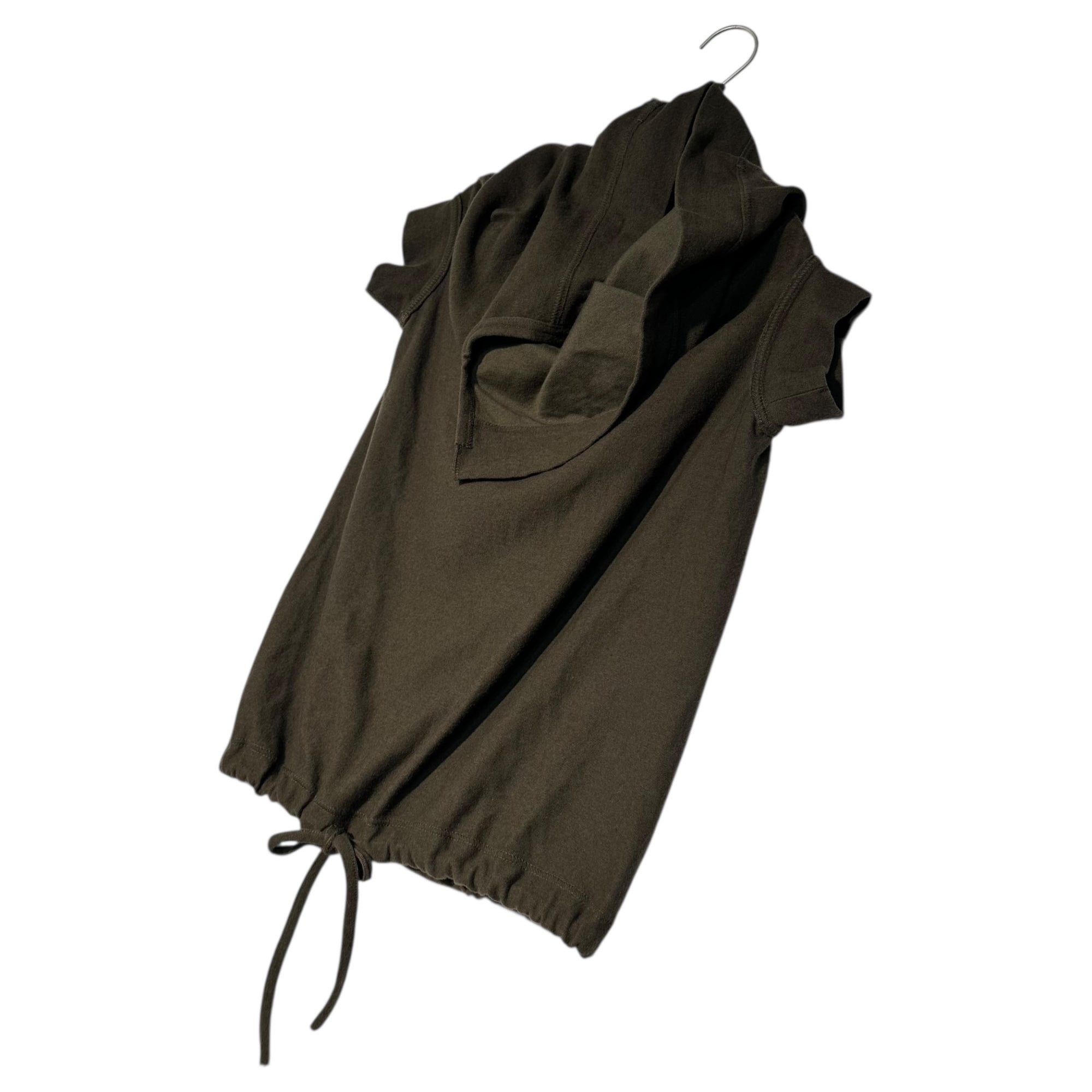 Y's(ワイズ) Cotton wool deformed cut and sew コットン ウール 変形 カットソー YC-T26-957 3(L程度) ブラウン