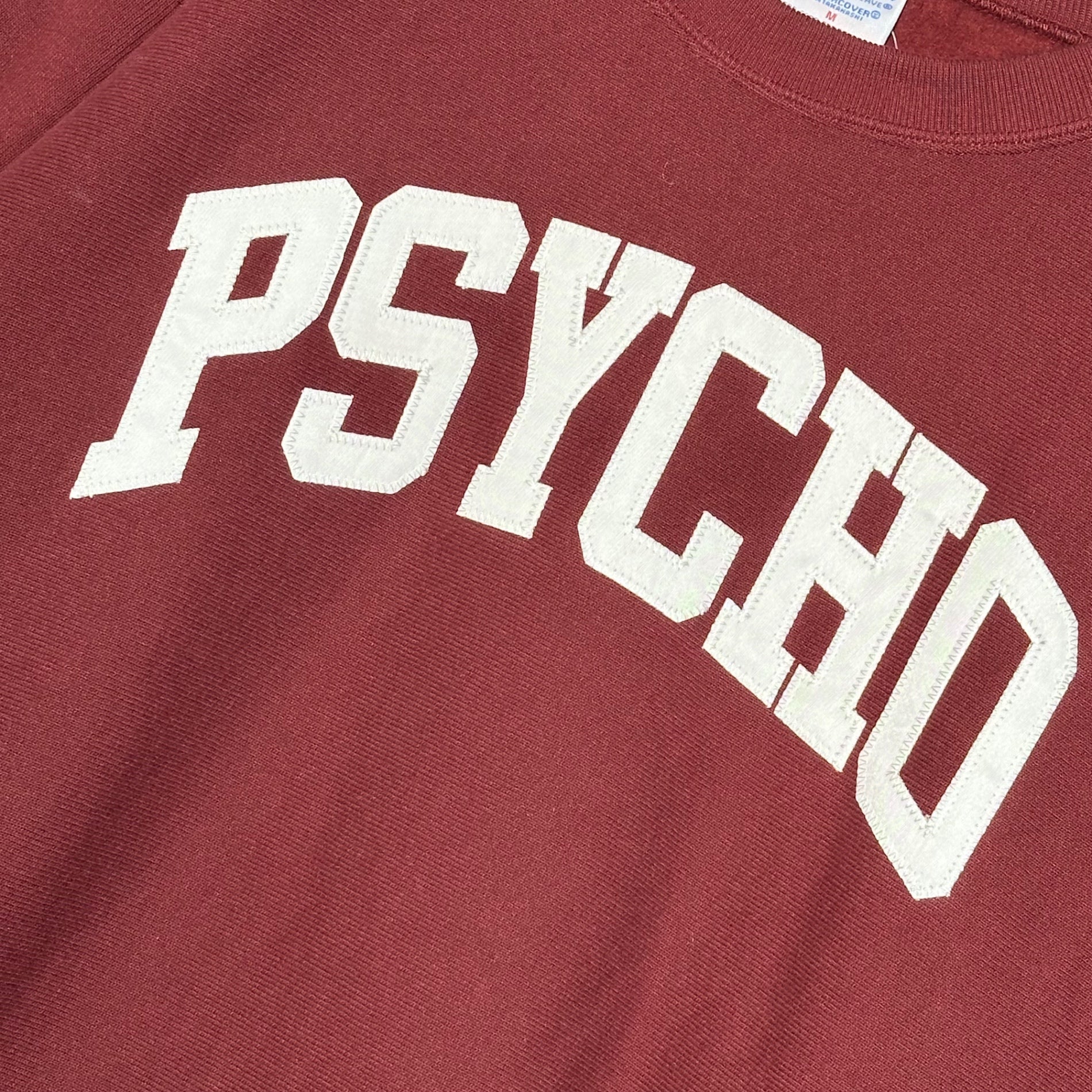 UNDERCOVER × Champion(アンダーカバー × チャンピオン) 「PSYCHO」 Cotton Fleece Lined Sweat Pullover サイコ コットン 裏毛 スウェット プルオーバー UC2E9801 M ボルドー