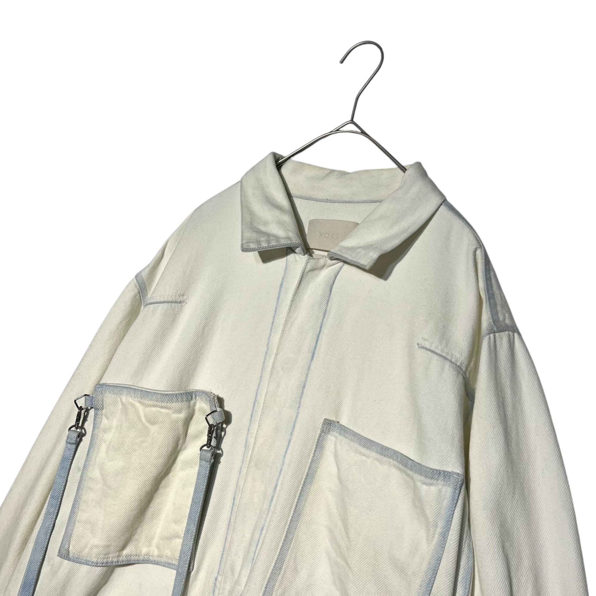 YOKE | DETACHABLE POCKET DENIM JACKET(L.INDIGO