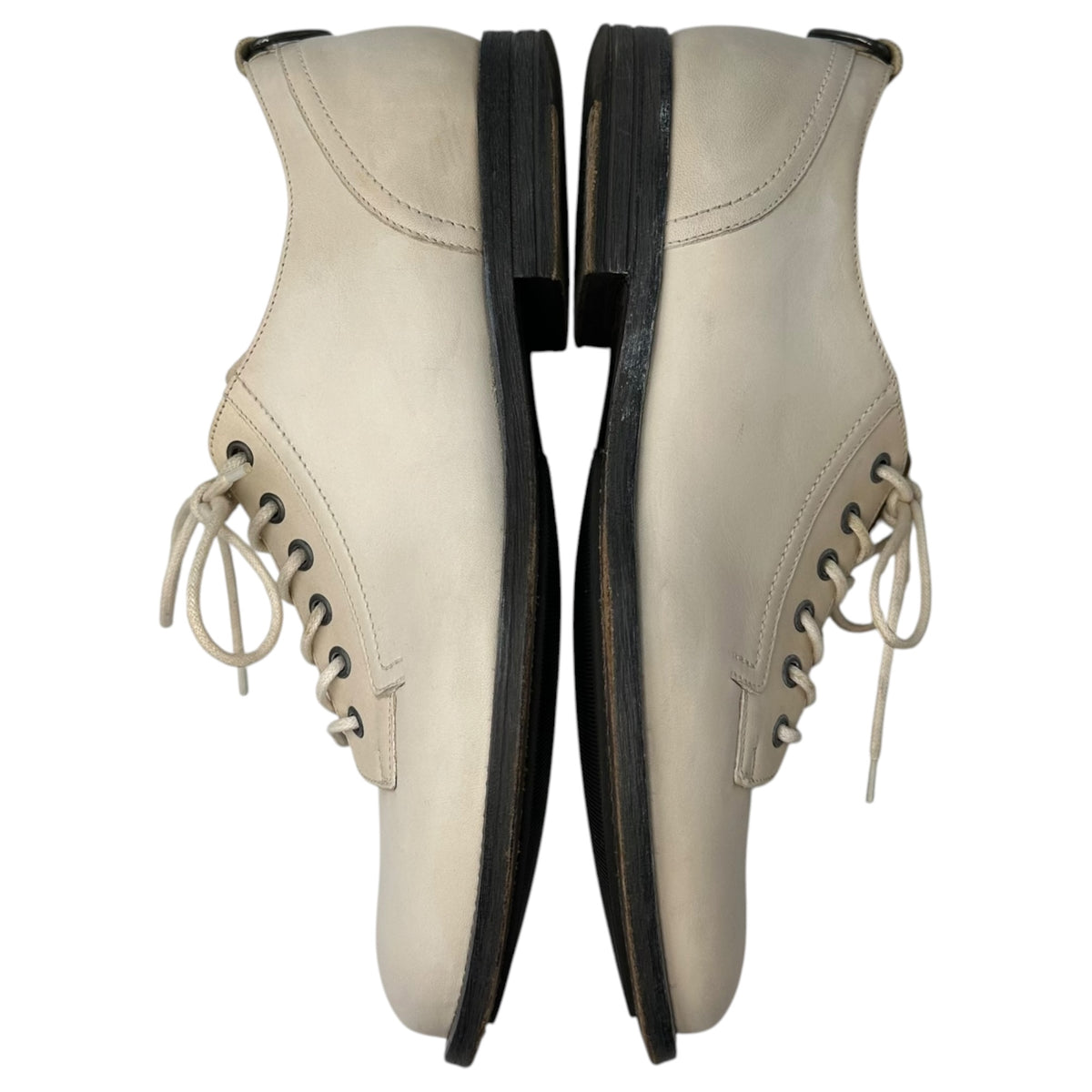 McQ(マックキュー) Old 6-Hole Plain-Toe Leather Shoes オールド 6ホール プレーントゥ レザー シューズ 42 アイボリー ALEXANDER MCQUEEN(アレキサンダーマックイーン)