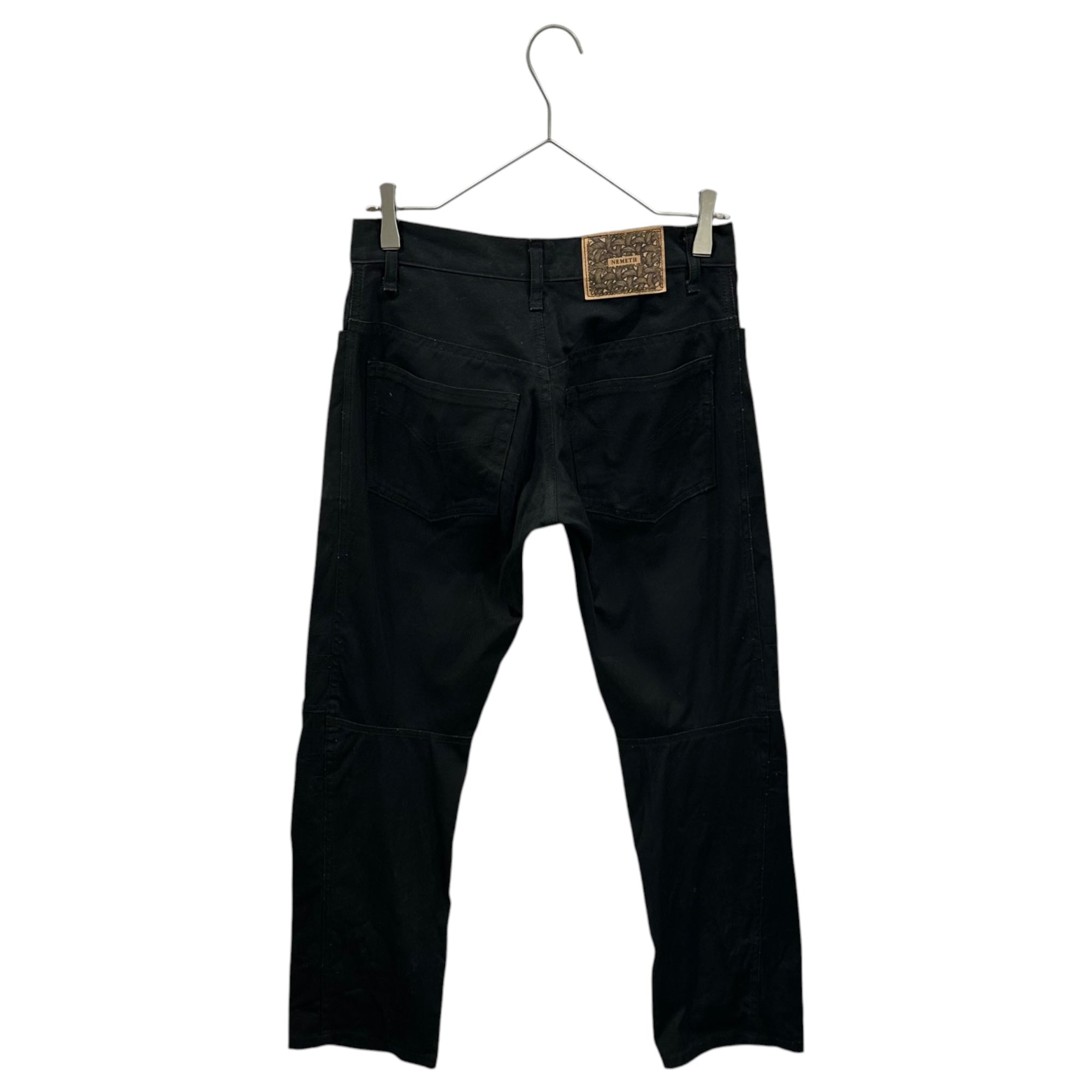 Nemeth(ネメス) 00's Cotton 3B Knee-Damage Set Up コットン 3ボタン 膝 ダメージ セットアップ JKT：9104 BOTTOMS：RL20 M ブラック