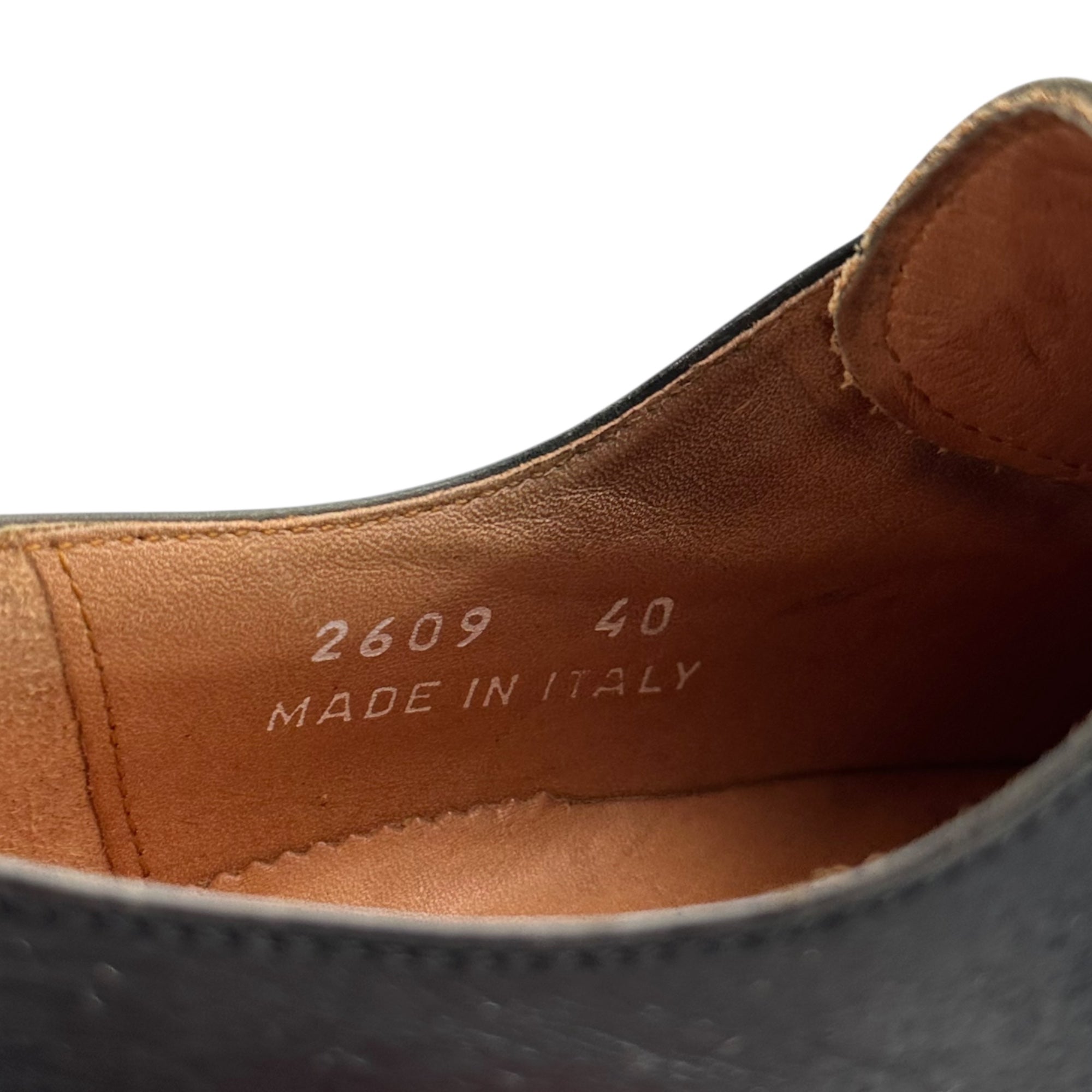 Rosso Fiorentino(ロッソフィオレンティーノ) ITALY made Monk Strap Leather Shoes モンクストラップ レザー シューズ 2609 40(25cm~25.5cm程度) ブラック 革靴 イタリア製