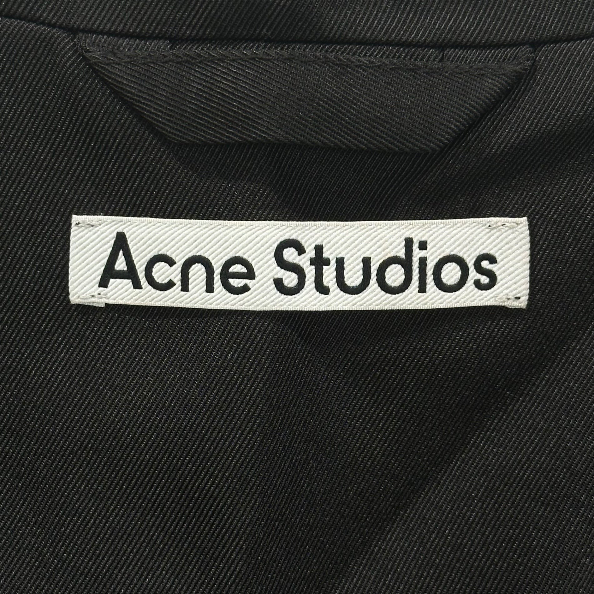 Acne Studios(アクネストゥディオズ) 23SS Logo Patch Half-Zip Jacket ロゴ ハーフジップ ジャケット FN-MN-OUTW000915 52 ブラック
