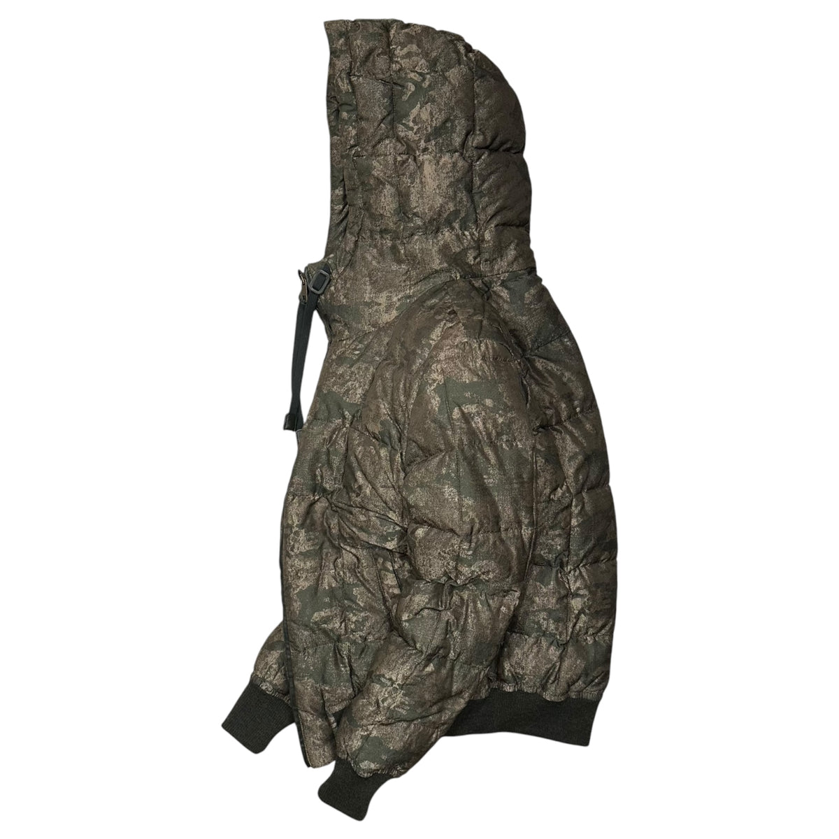 DOLCE&GABBANA(ドルチェ&ガッバーナドルガバ) Quilted Puffer Jacket - Camouflage キルティング パファー ジャケット - カモフラ G9ET1T G7DUN 44 カーキ 中綿 フーデッド